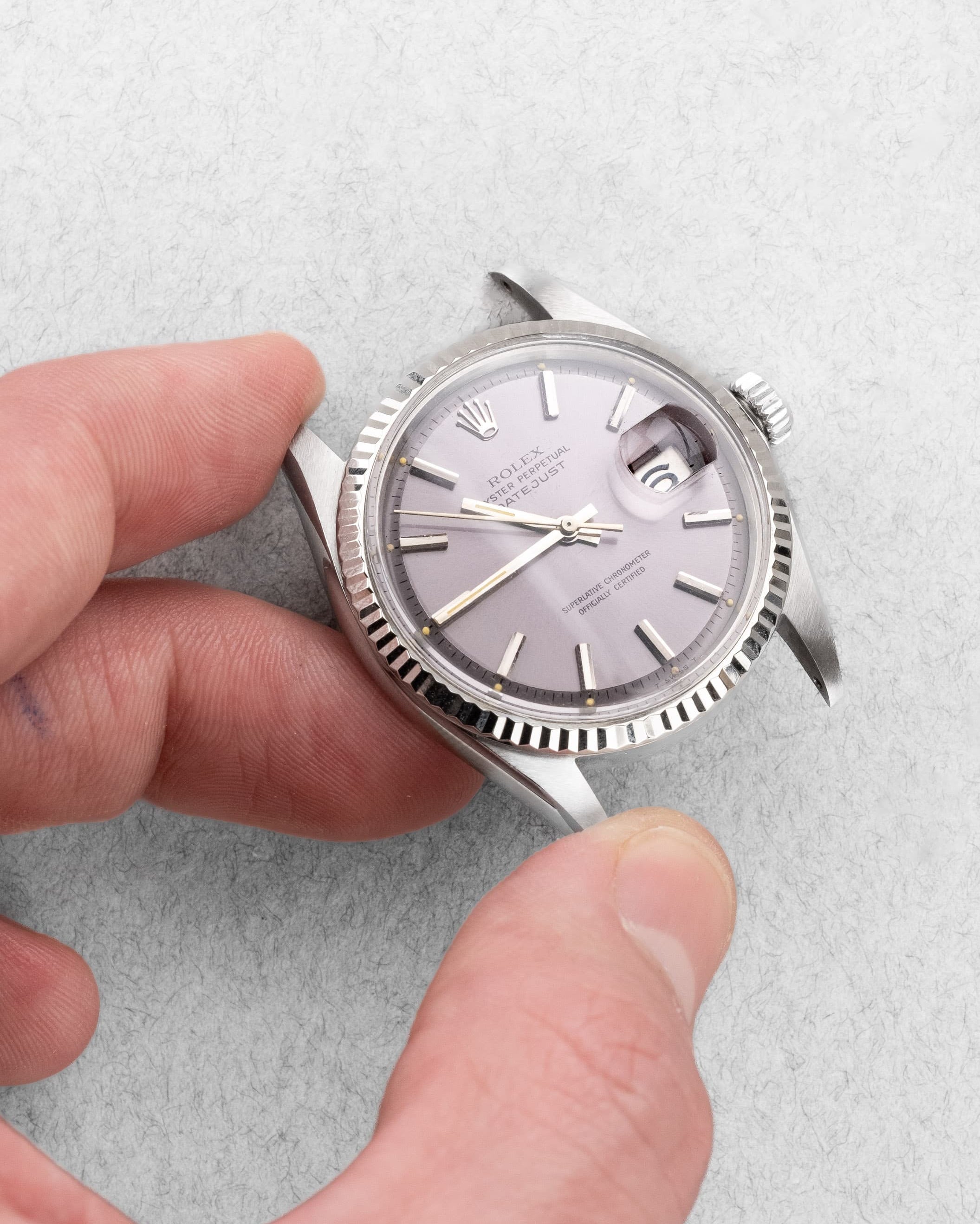 PUSP Rare et fascinante Rolex Datejust 1601 « Lavande » de 1970 - Lifestyle