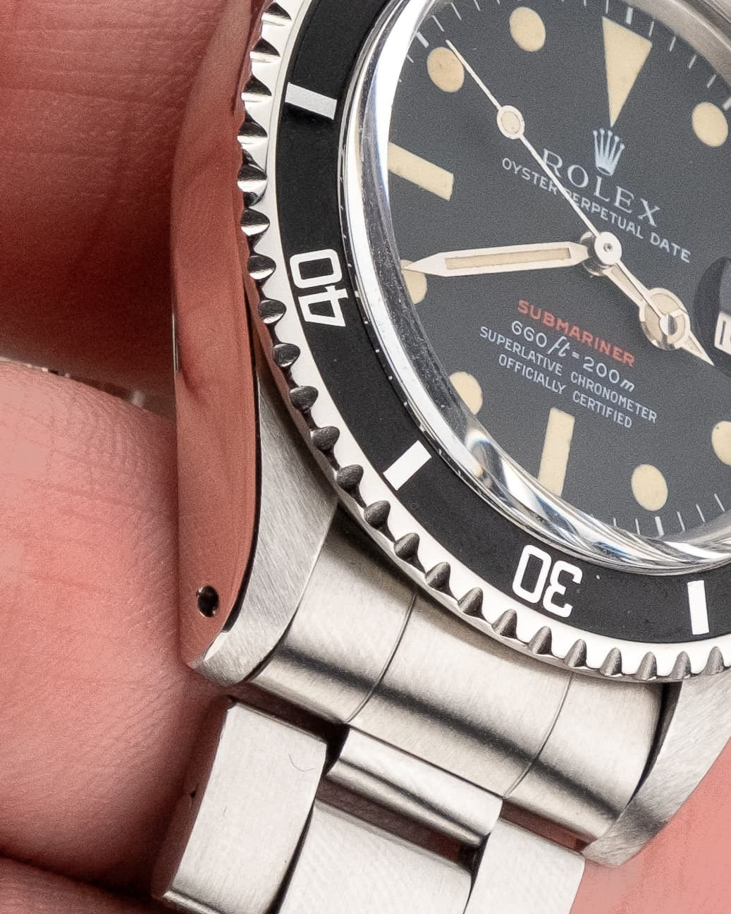 1WQV Rolex Submariner Date 1680 « Red Sub Mark IV » de 1971 - Feature