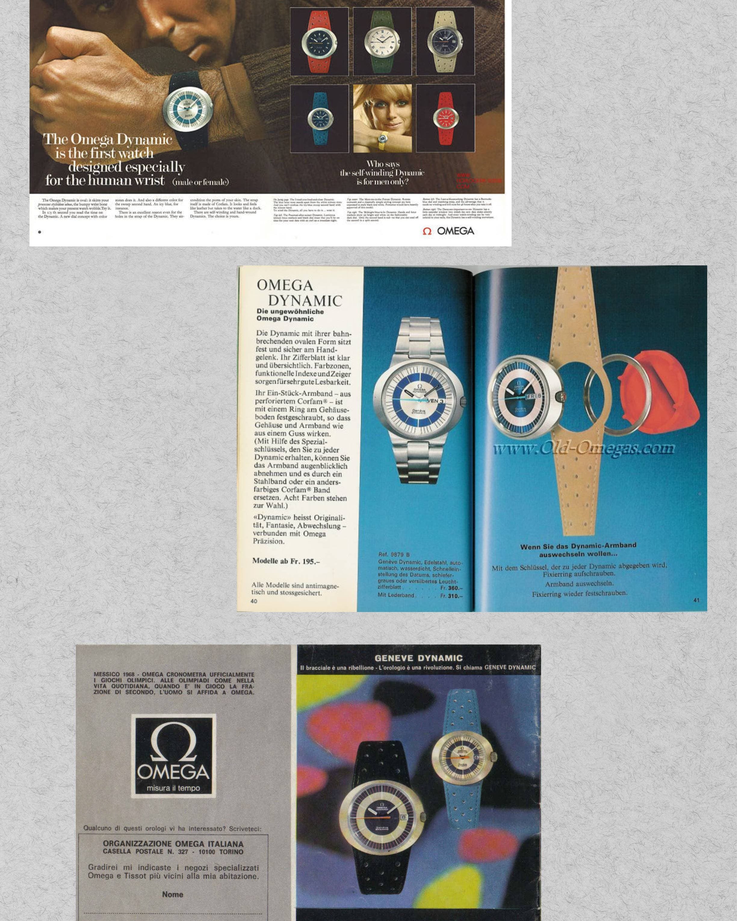 PT6P Omega Dynamic Automatic « Jumbo » réf. 166.0039 – N.O.S. - Vintage Ad