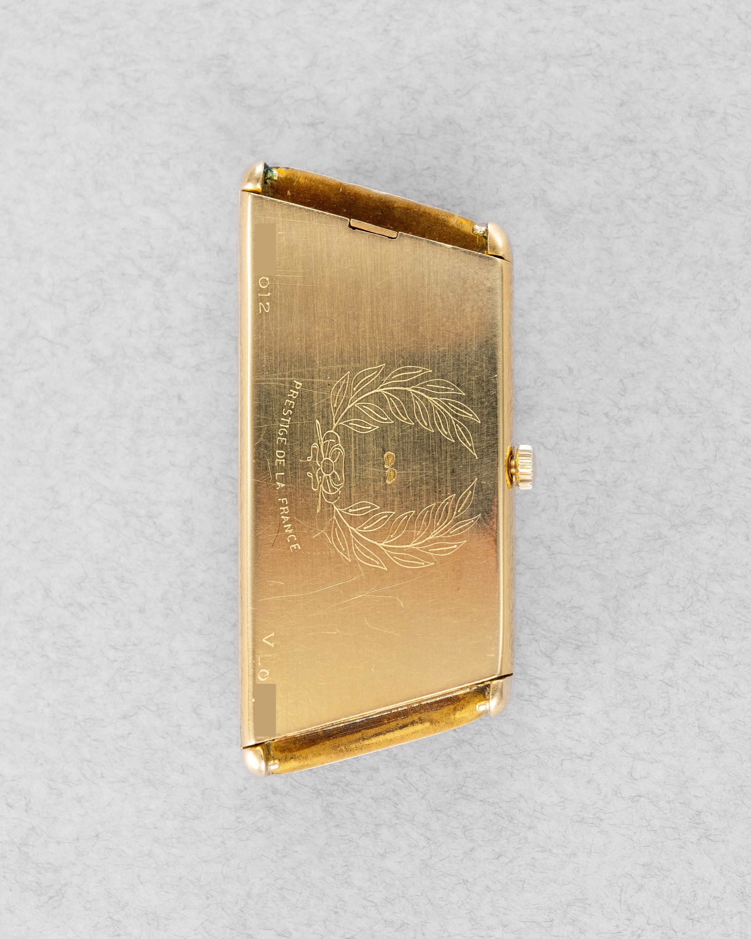 2YEY Extraordinaire Vacheron & Constantin Prestige de la France en or jaune et marqueterie d’œil-de-tigre, vendue en 1976 – Full Set et Unique - Back