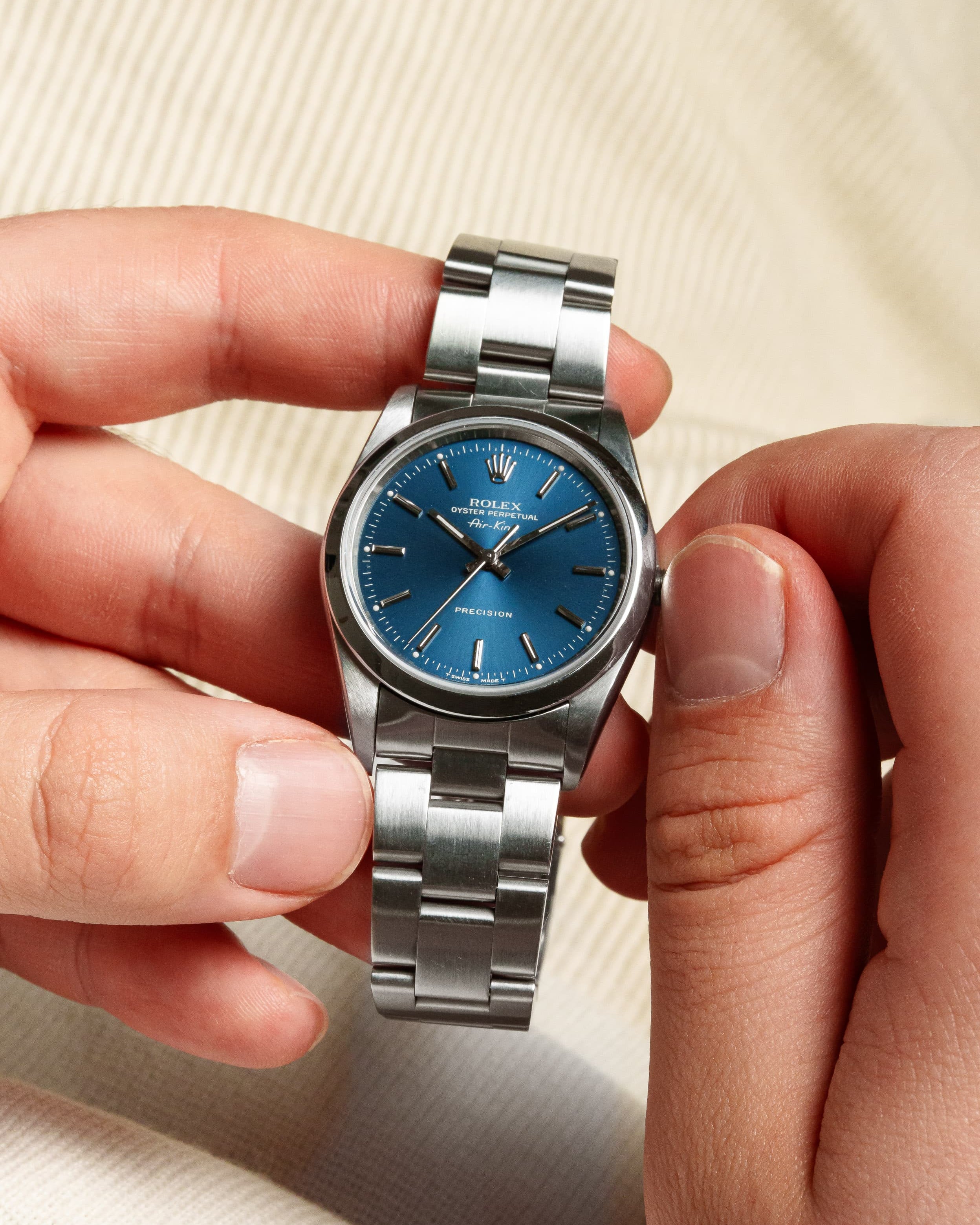 4KEG Rolex Air-King ref. 14000 del 1996 – Quadrante blu - Lifestyle
