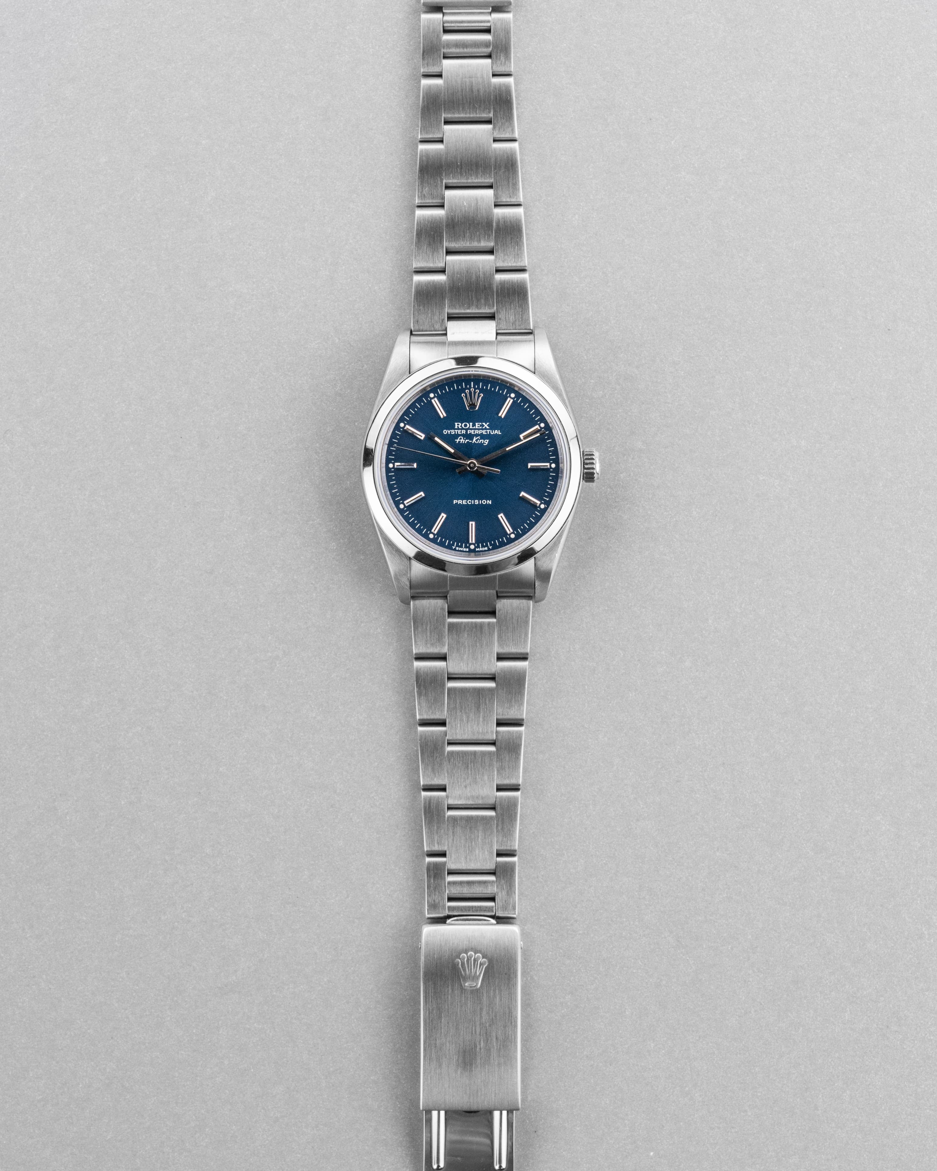 4KEG Rolex Air-King ref. 14000 del 1996 – Quadrante blu - Panoramica