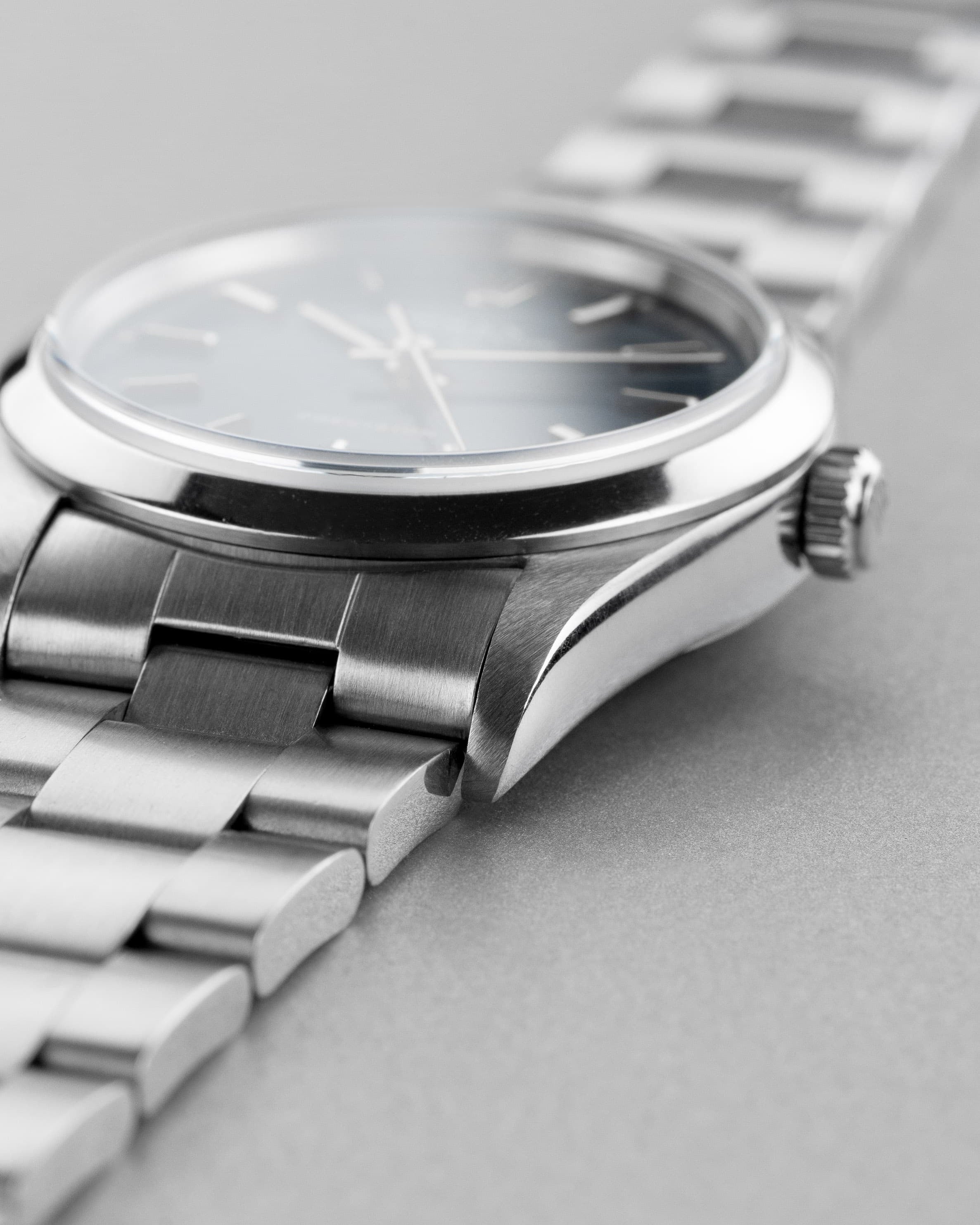 4KEG Rolex Air-King ref. 14000 del 1996 – Quadrante blu - Lato destro