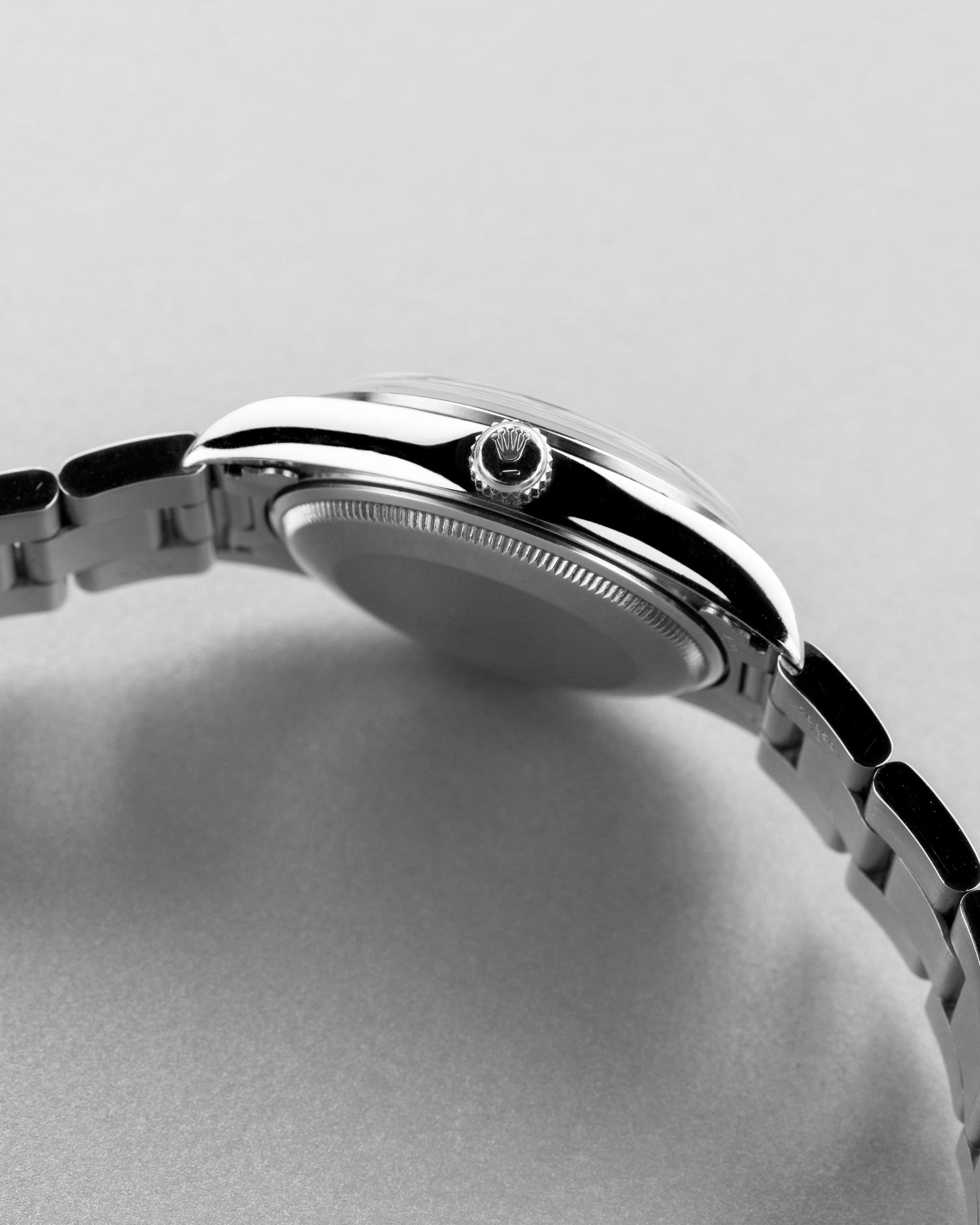 4KEG Rolex Air-King ref. 14000 del 1996 – Quadrante blu - Lato destro