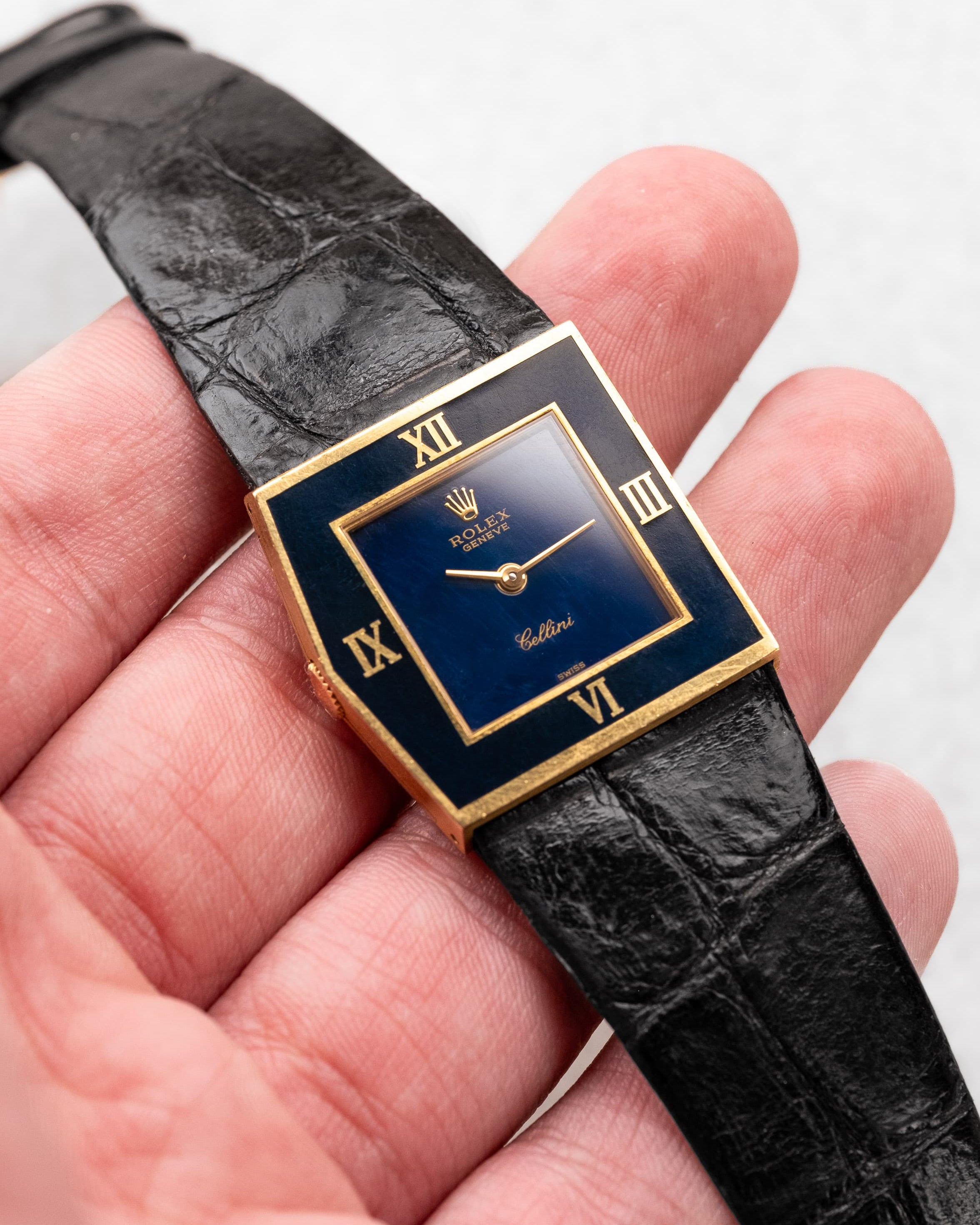 4MQV Rolex Cellini/Midas réf. 4153 en or jaune de 1981 – Double Bleu - Feature