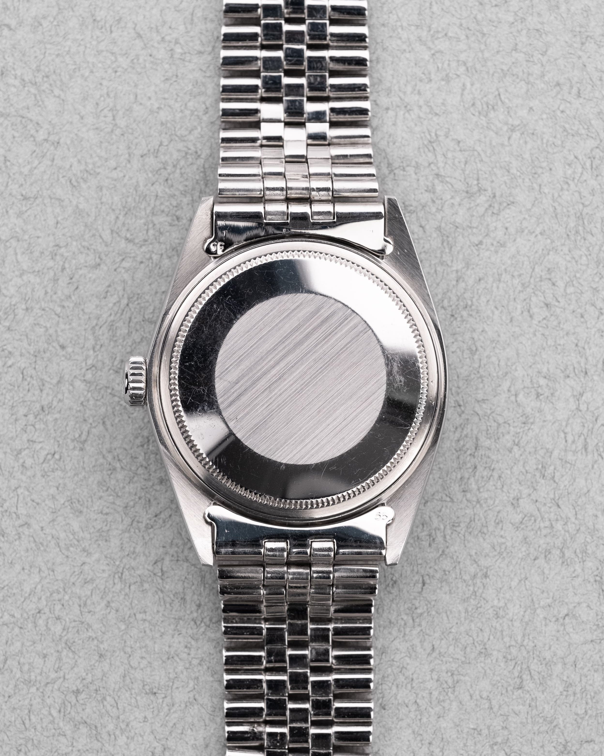 4VEB Rolex Datejust 1601 « Japan No Lume » de 1973 - Back