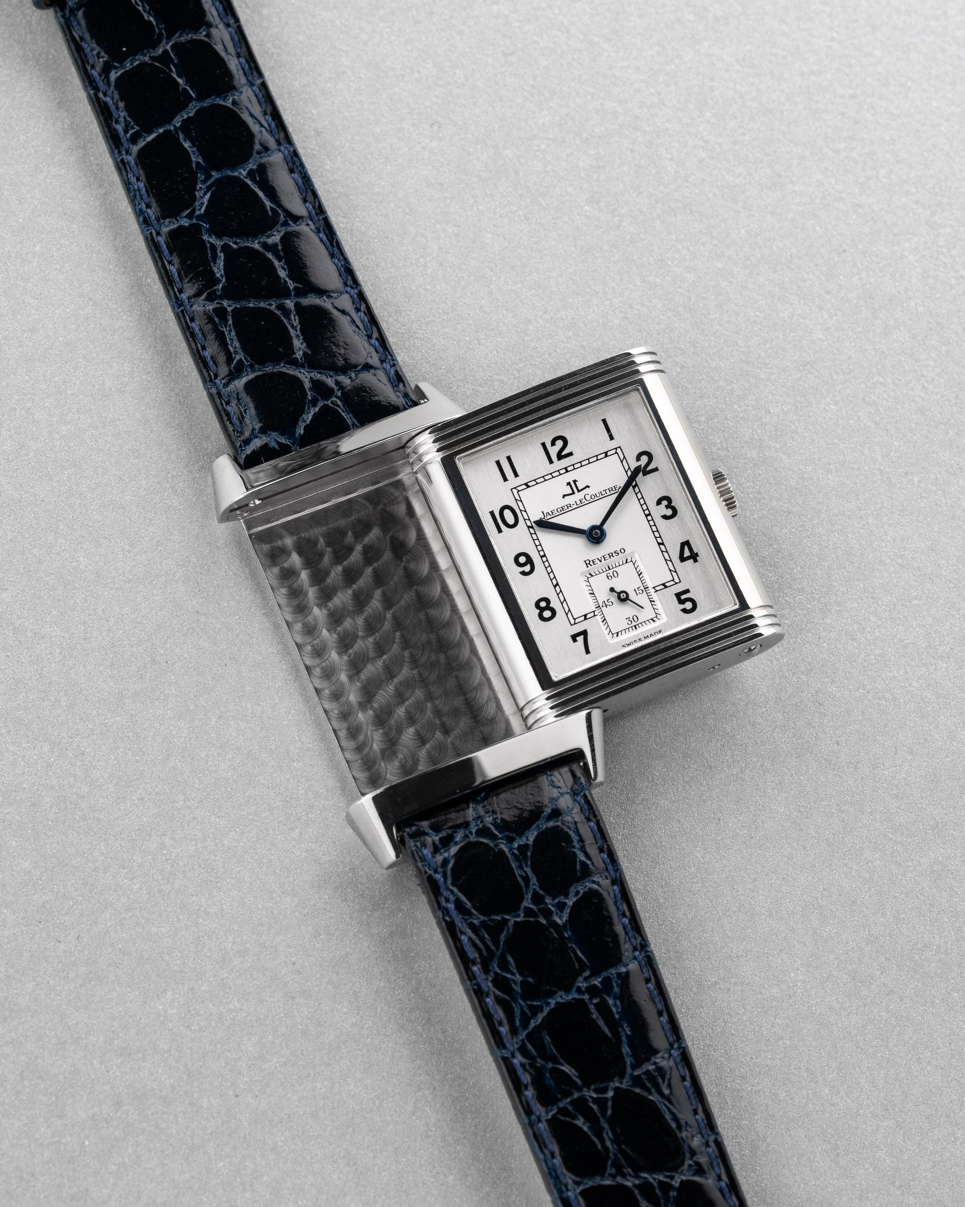 5JQK Jaeger-LeCoultre Reverso « Grande Taille » en acier, réf. 270.8.62/Q2708410 - Three Quarters