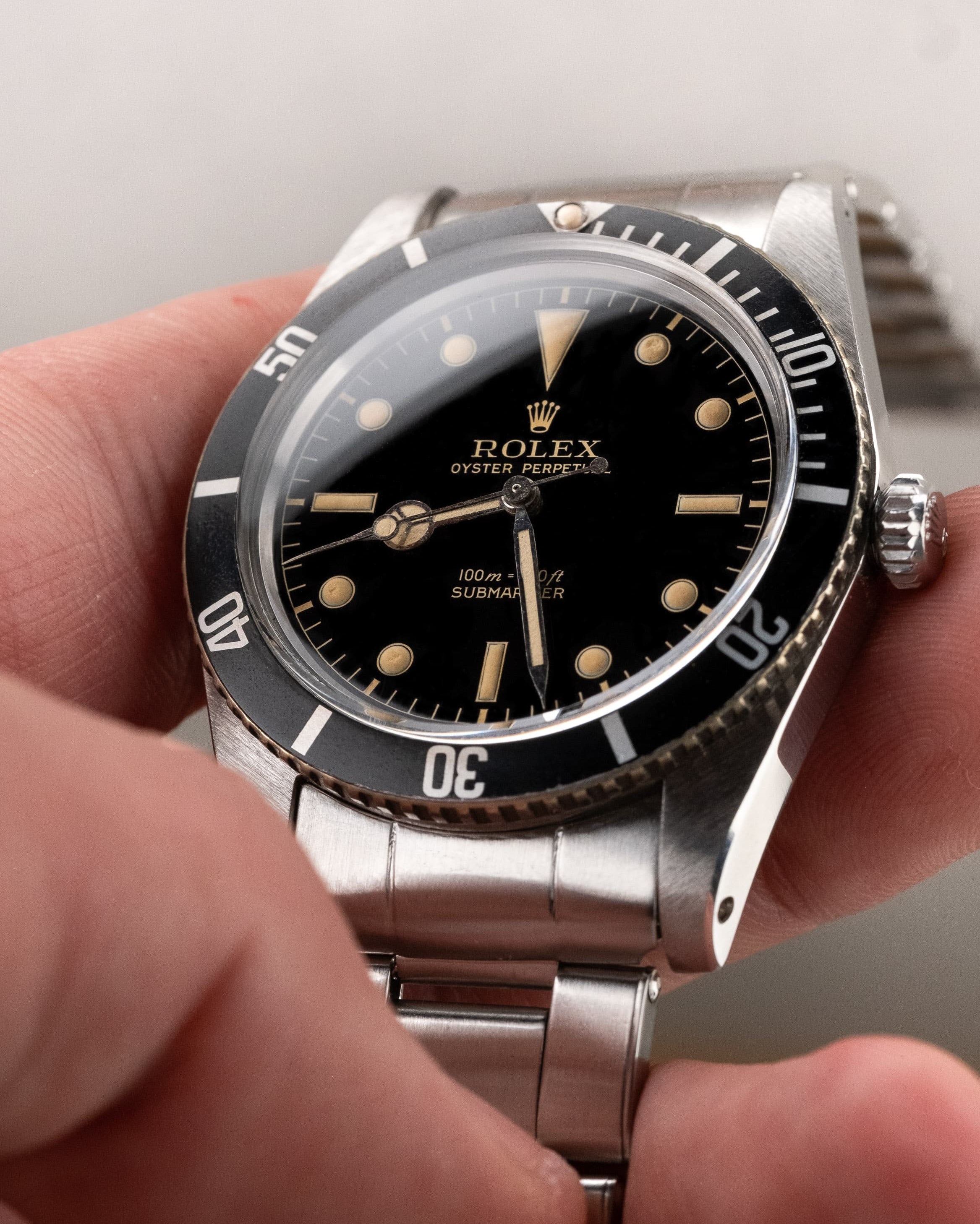 5ZWP Exceptionnelle Rolex Submariner 5508 « Gilt Small Crown James Bond Chronomètre » de 1962 – Parfait état et mouvement rare - Wristshot