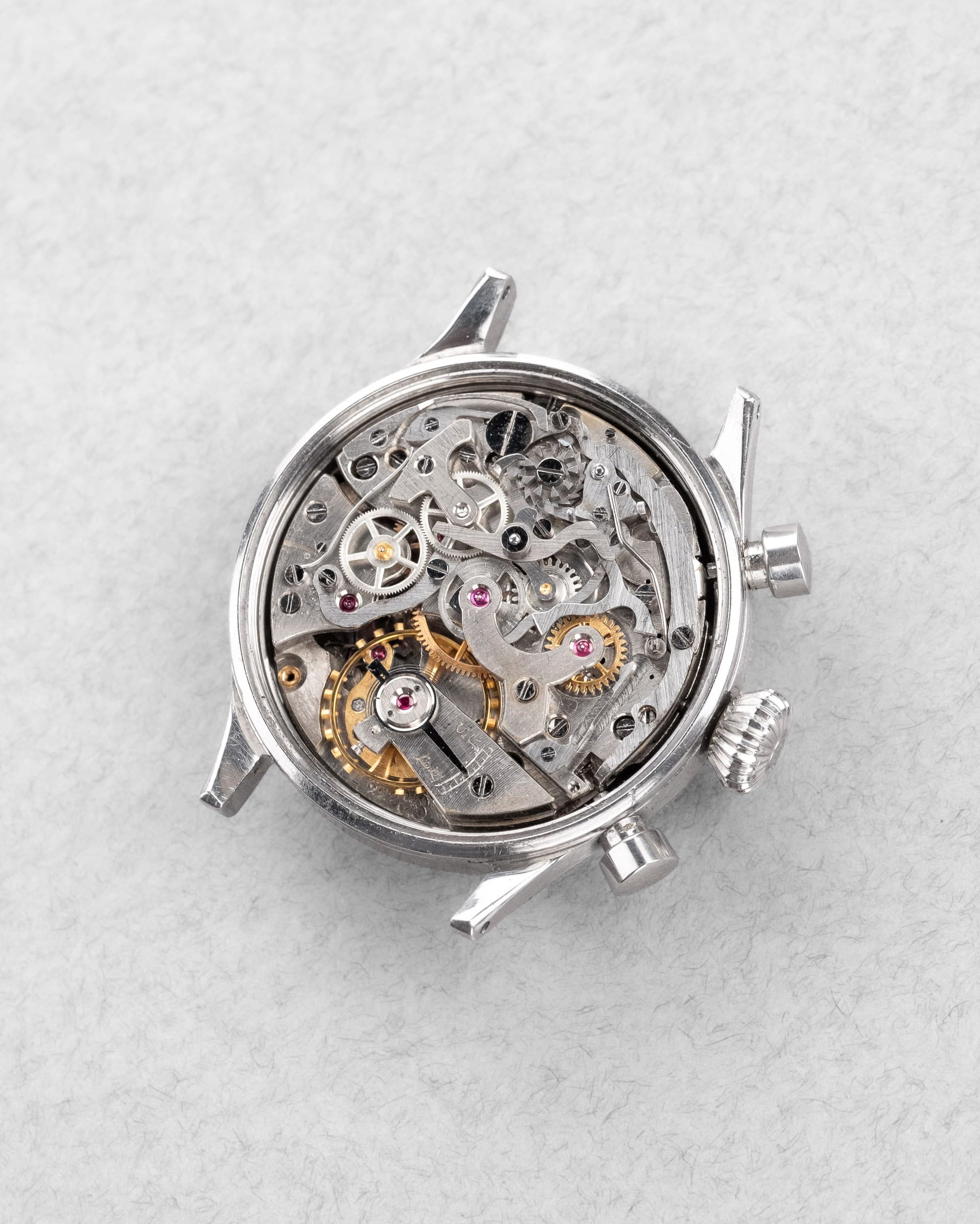 P4P7 Exceptionnel chronographe Breguet Type 20 militaire 5101/54 de 1ère génération, cadran « Glossy Gilt »/Laqué, livré au Ministère de l'Air en 1956 - Movement