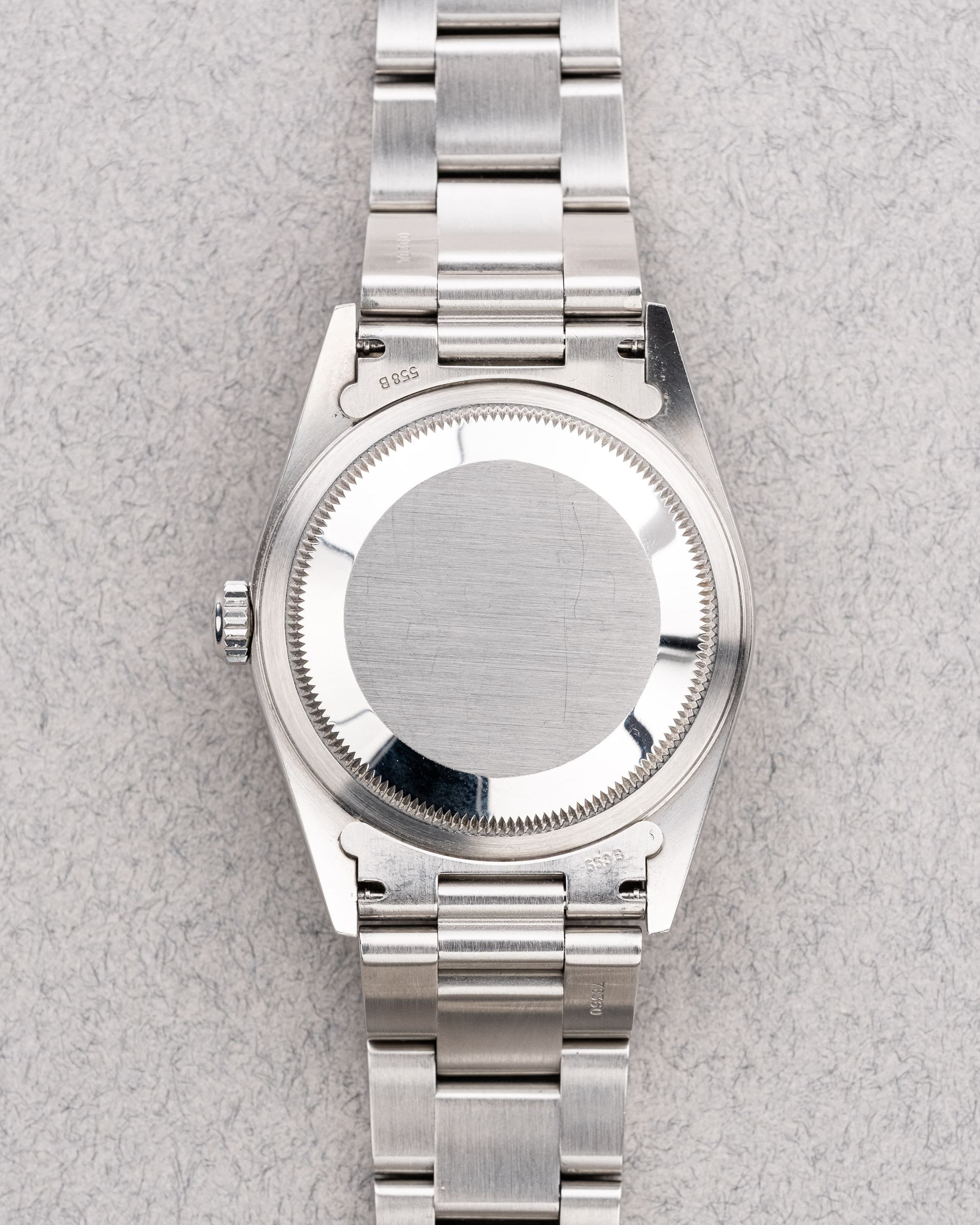 6SCR Rolex Datejust 16200 « Silver Roman » de 2001 avec sa garantie d'origine - Back