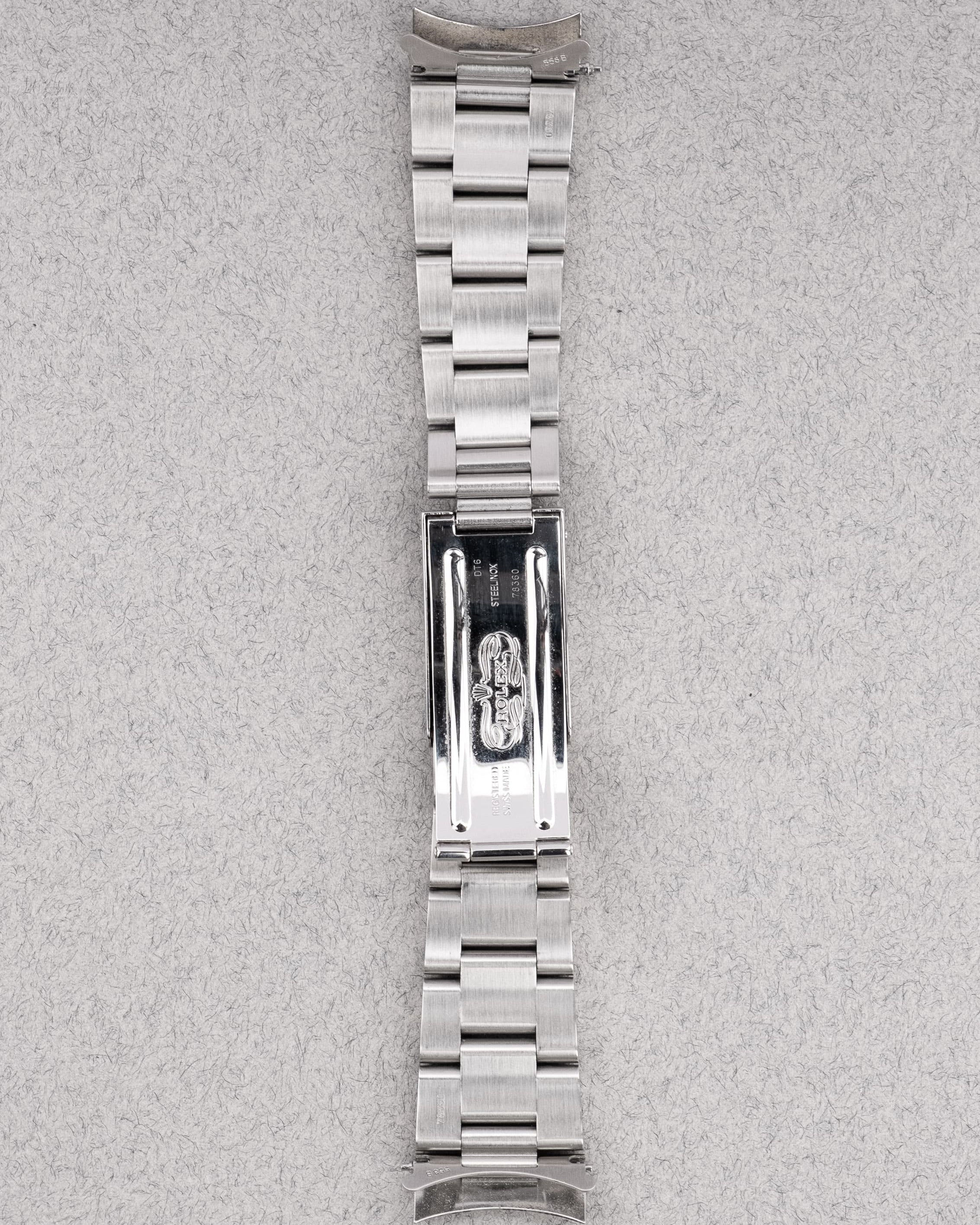 6SCR Rolex Datejust 16200 « Silver Roman » de 2001 avec sa garantie d'origine - Bracelet Back