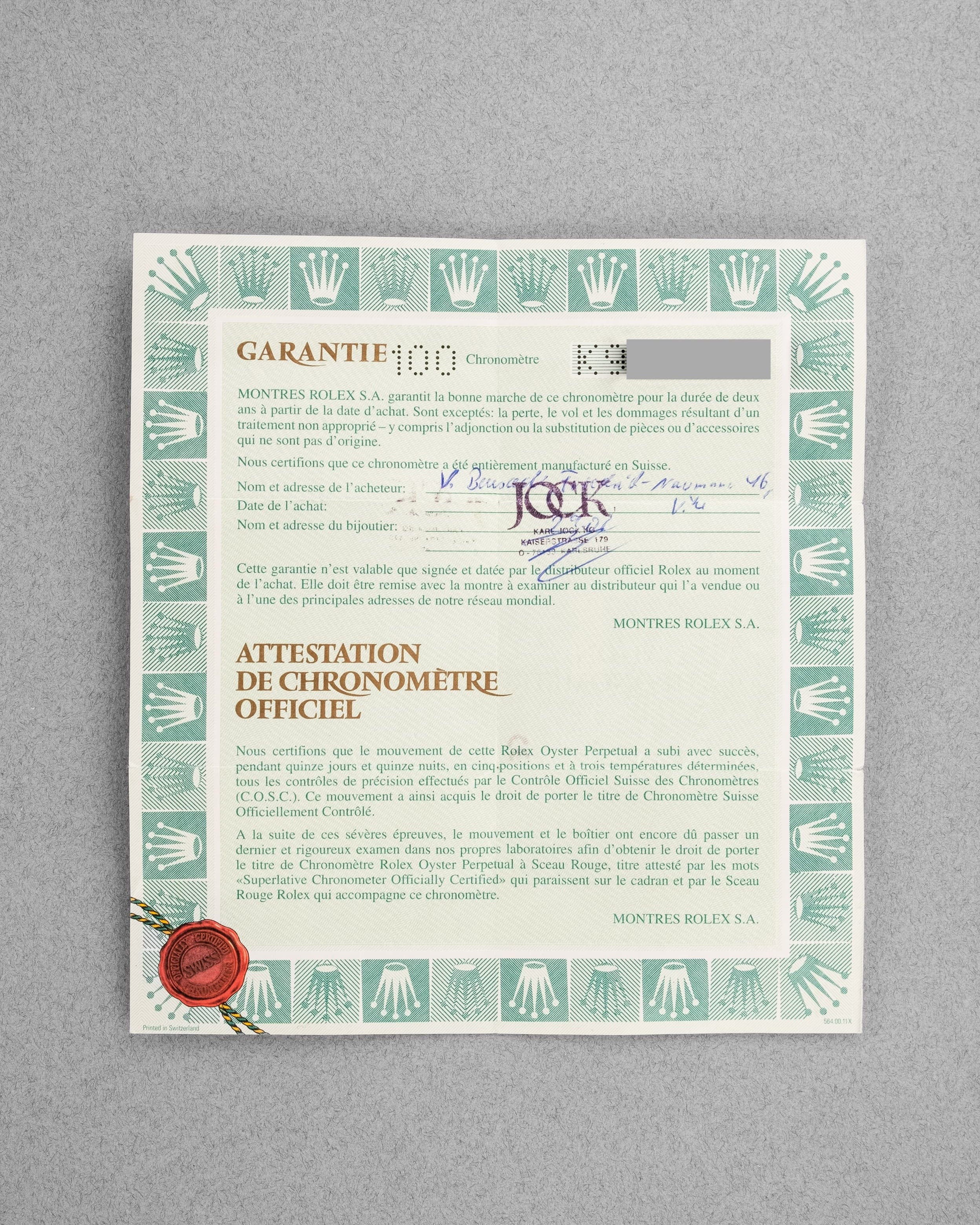 6SCR Rolex Datejust 16200 « Silver Roman » de 2001 avec sa garantie d'origine - Papers