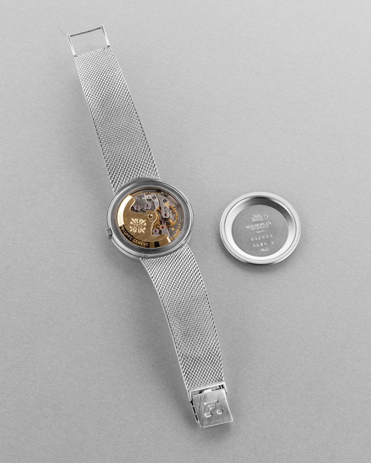 6TFR Patek Philippe Calatrava 3445/6 Automática « Florentine » en oro blanco, circa 1968 - Movimiento
