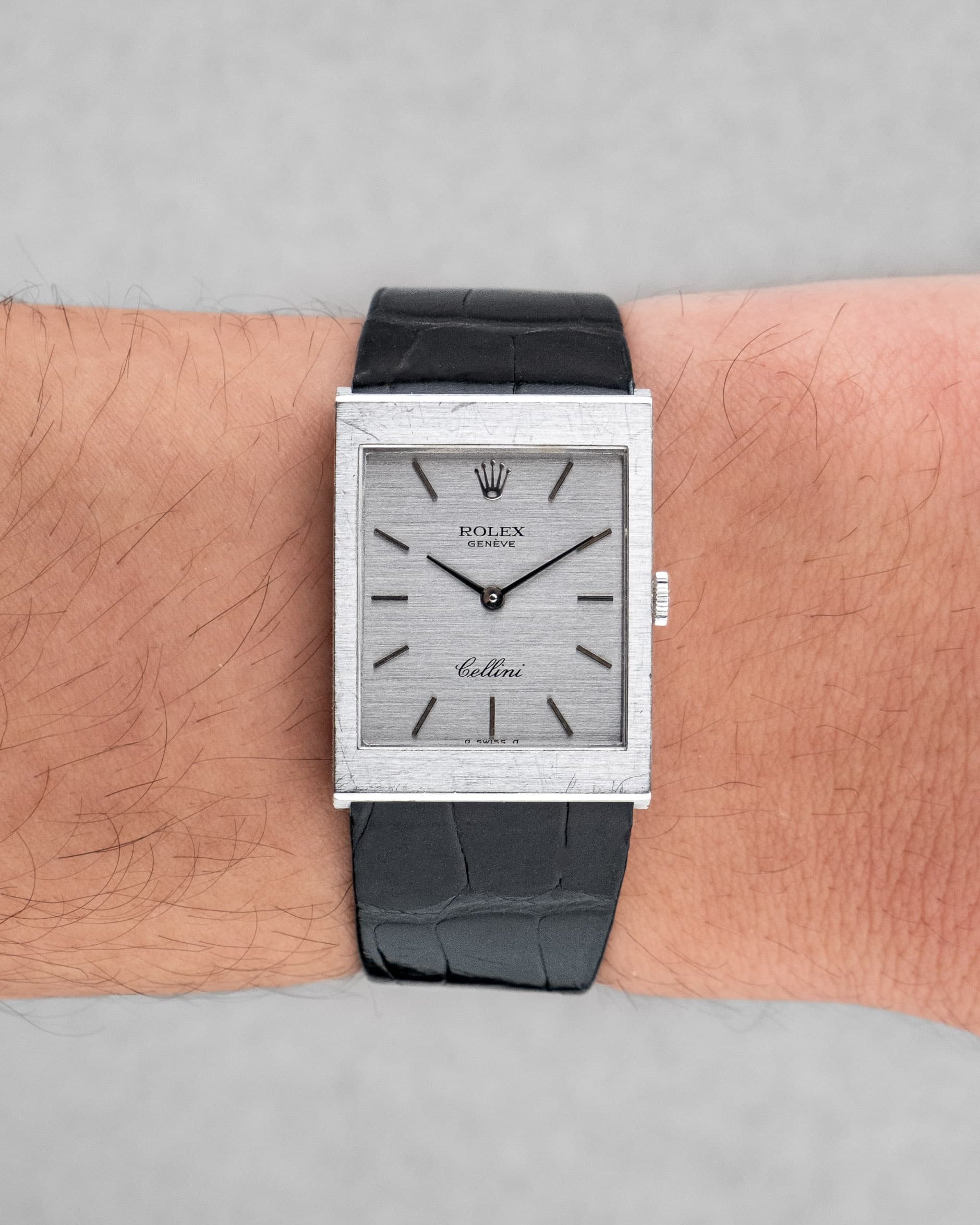 6ZEM-Lp Rolex Cellini réf. 4014 en or blanc de 1976 – Jamais polie - Wristshot