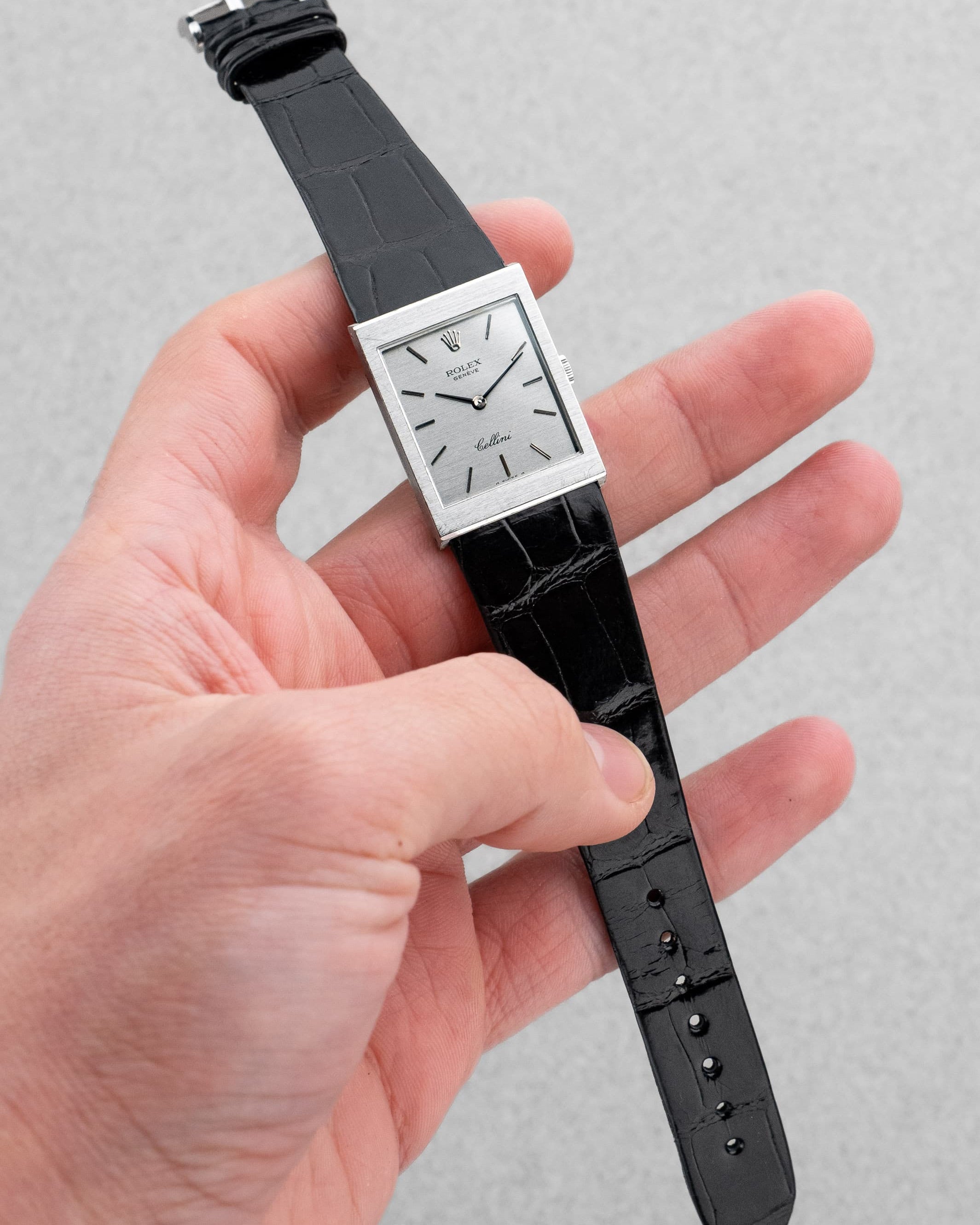 6ZEM-Vv Rolex Cellini réf. 4014 en or blanc de 1976 – Jamais polie - Overview