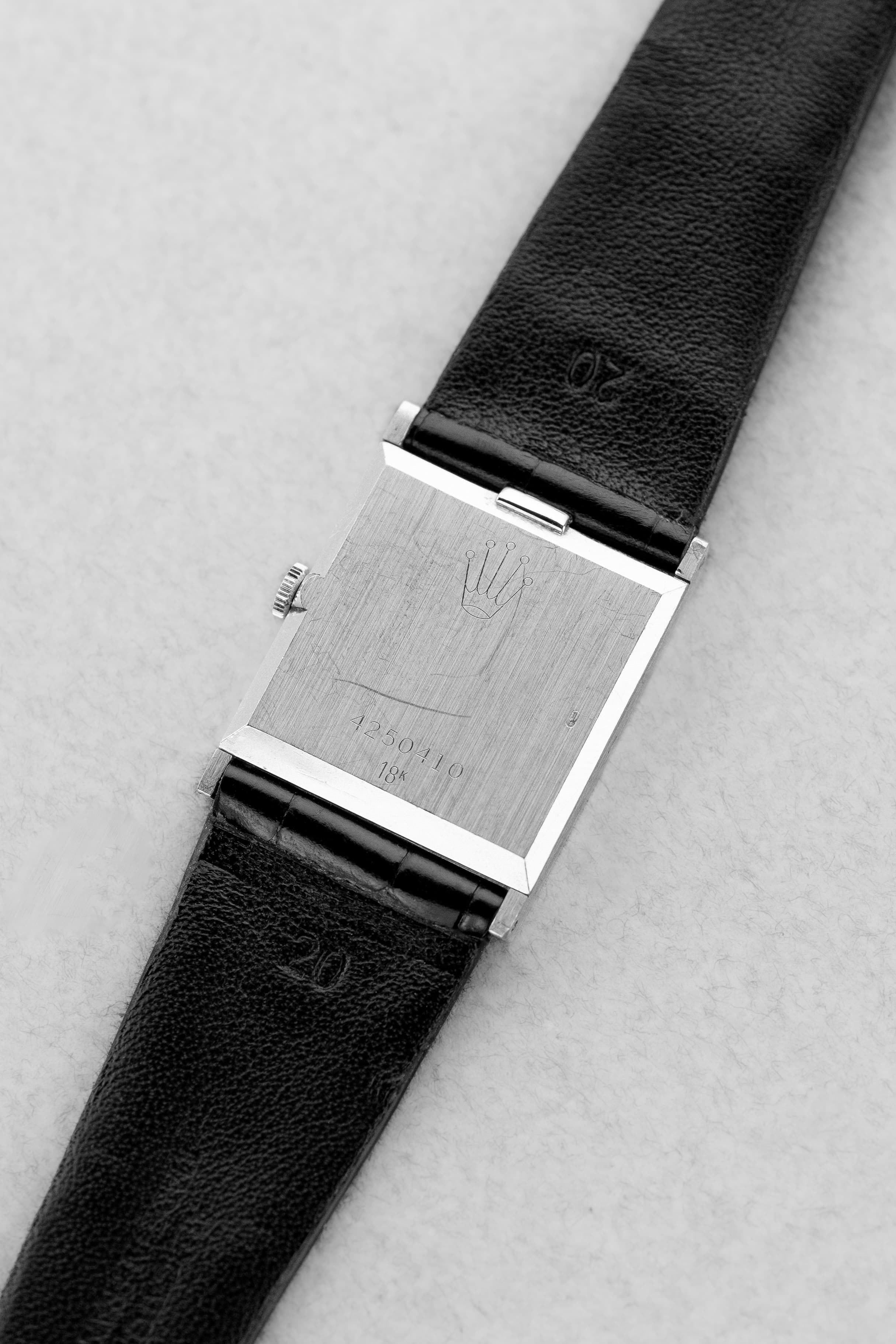 6ZEM-dY Rolex Cellini ref. 4014 ホワイトゴールド、1976年製 – 未研磨 - 背面