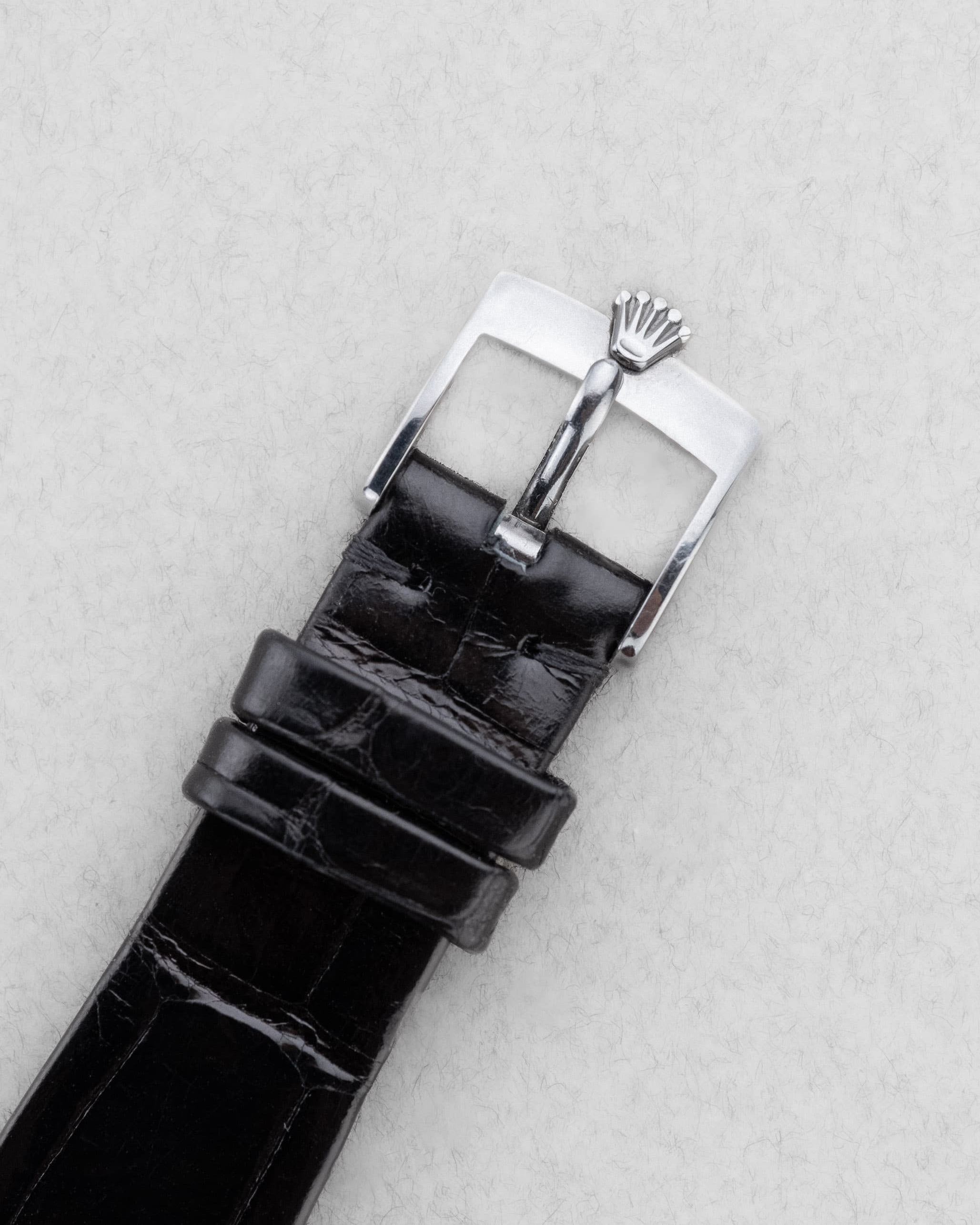 6ZEM-go Rolex Cellini réf. 4014 en or blanc de 1976 – Jamais polie - Buckle Outside