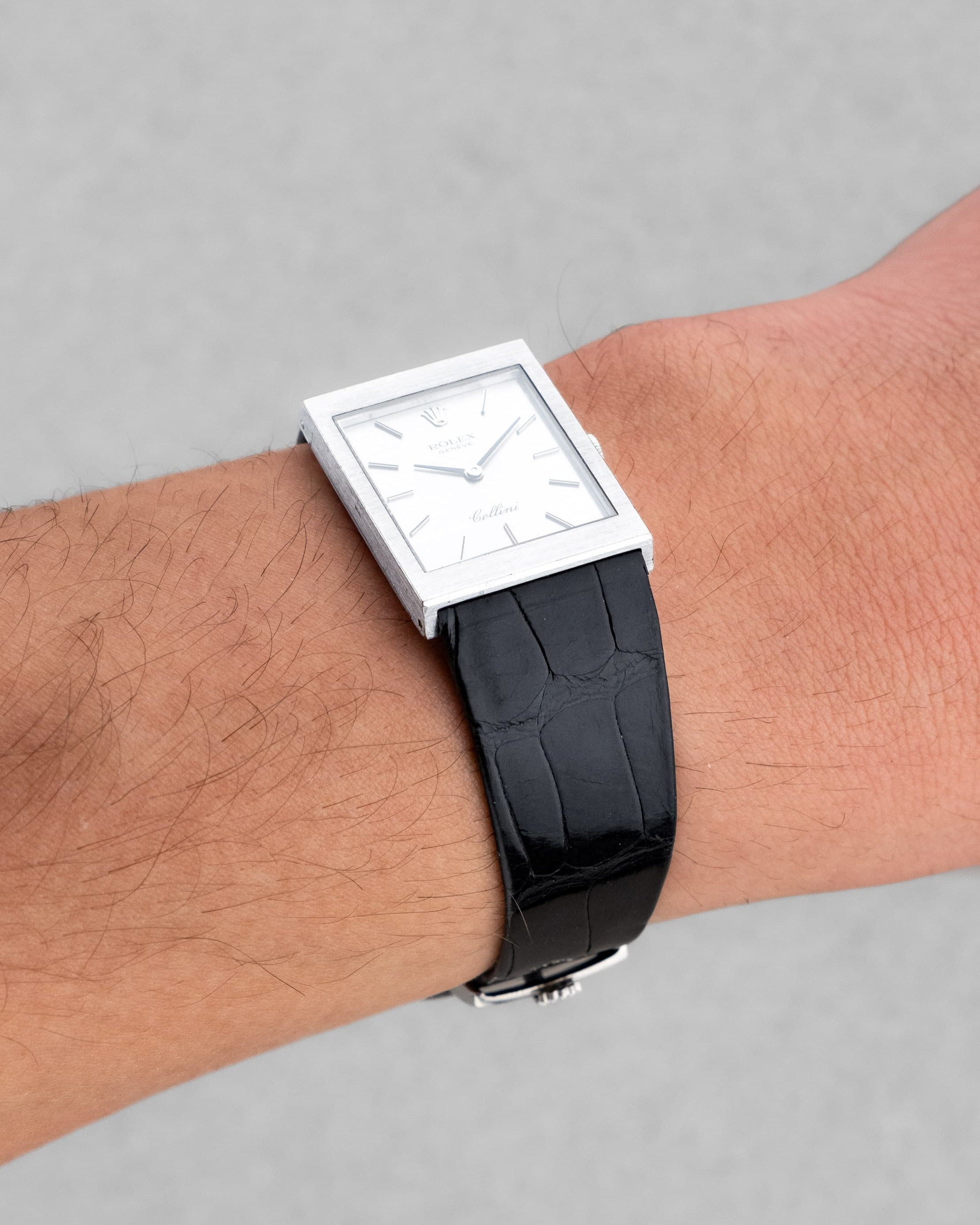 6ZEM-nF Rolex Cellini réf. 4014 en or blanc de 1976 – Jamais polie - Wristshot