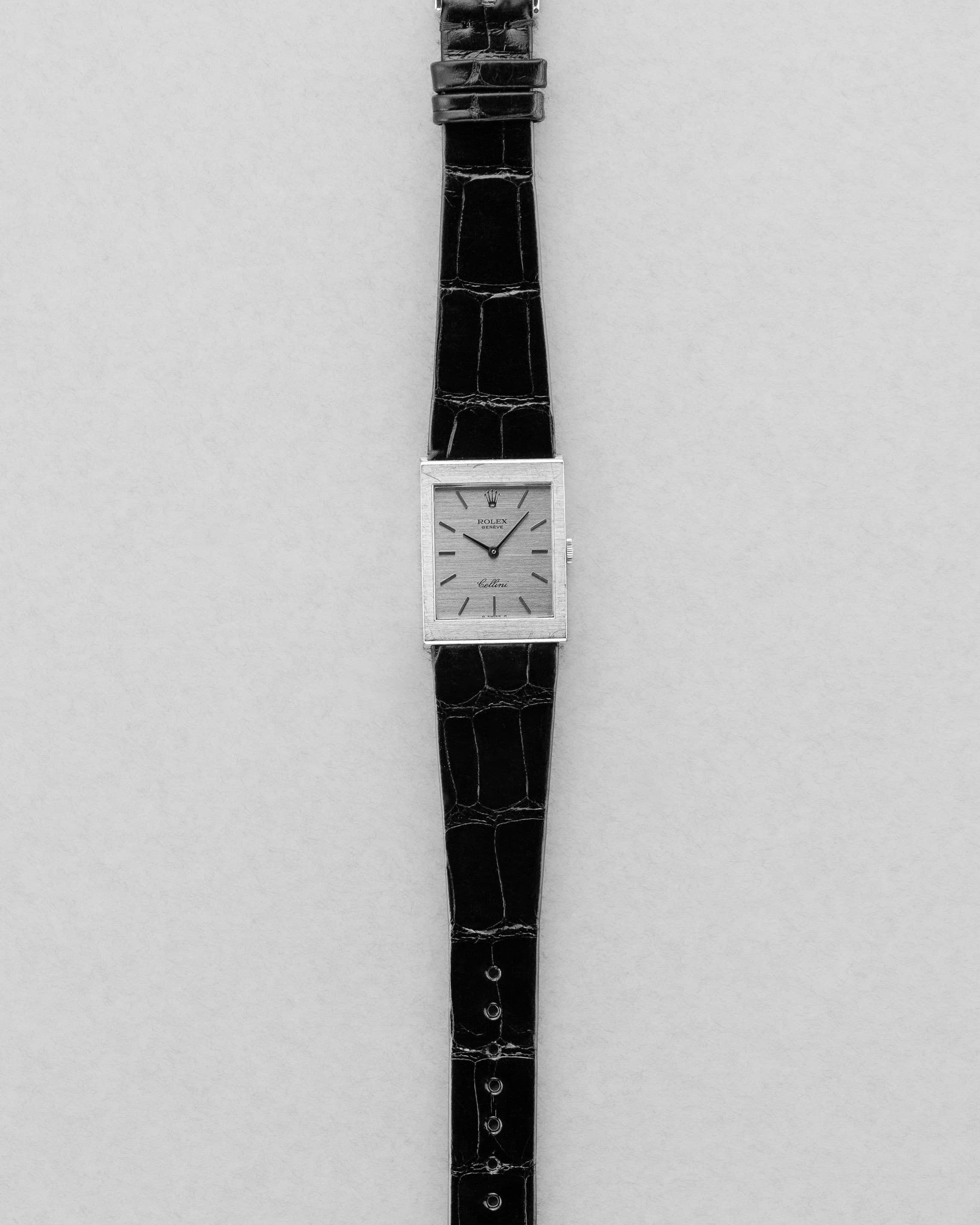 6ZEM-sj Rolex Cellini réf. 4014 en or blanc de 1976 – Jamais polie - Overview