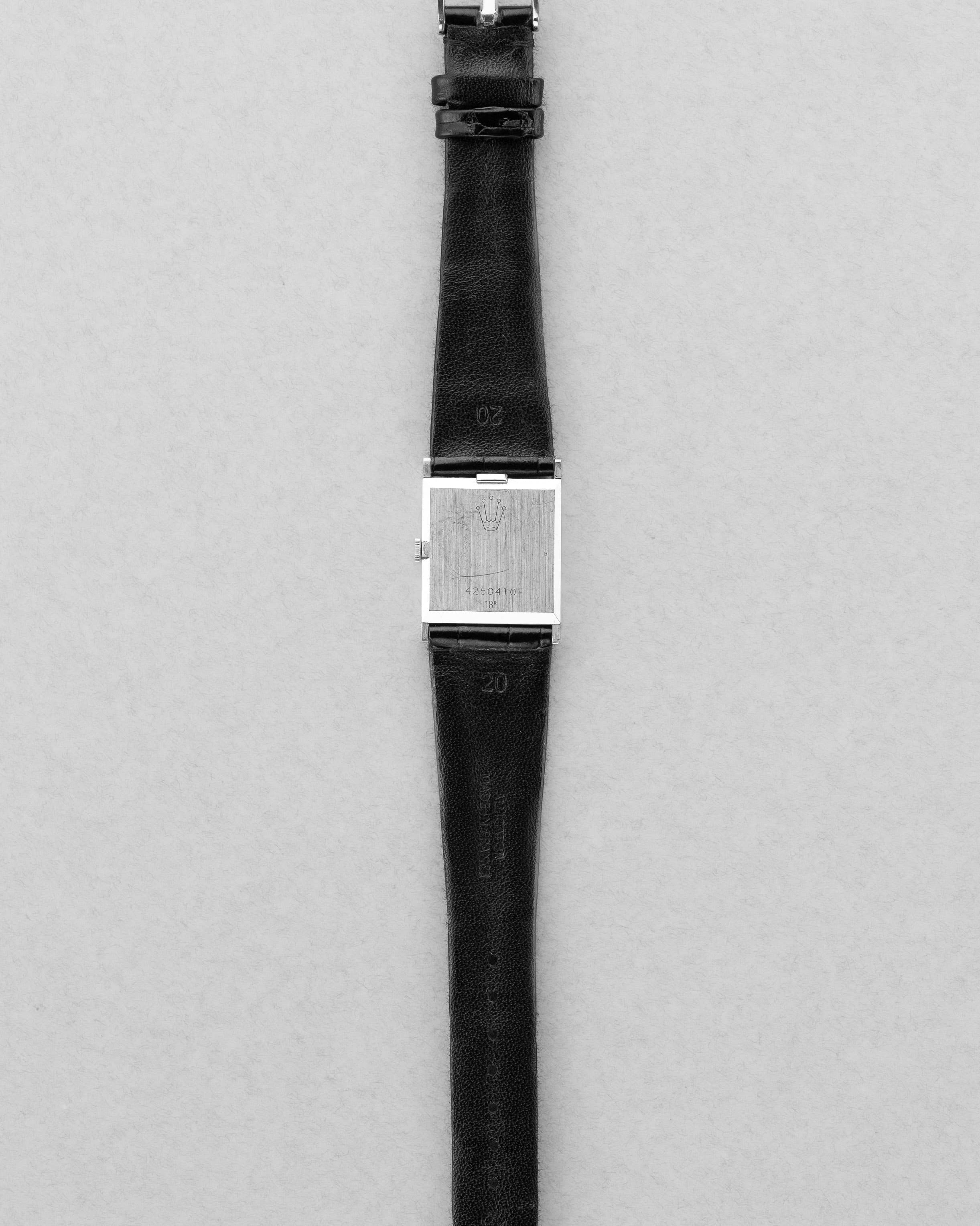 6ZEM-vu Rolex Cellini réf. 4014 en or blanc de 1976 – Jamais polie - Overview