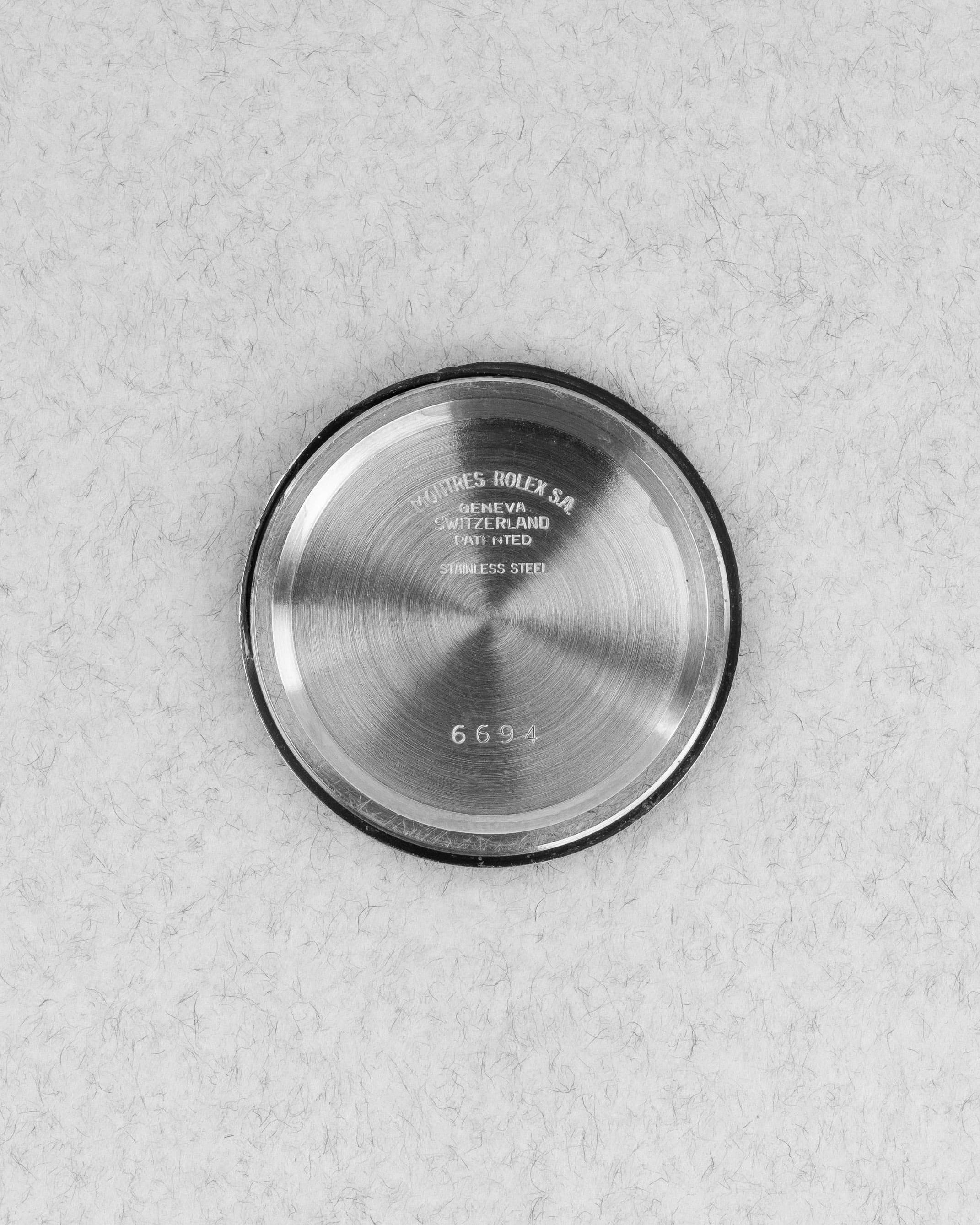 MBRZ Rolex Oysterdate Precision réf. 6694 de 1970 - Inside case back