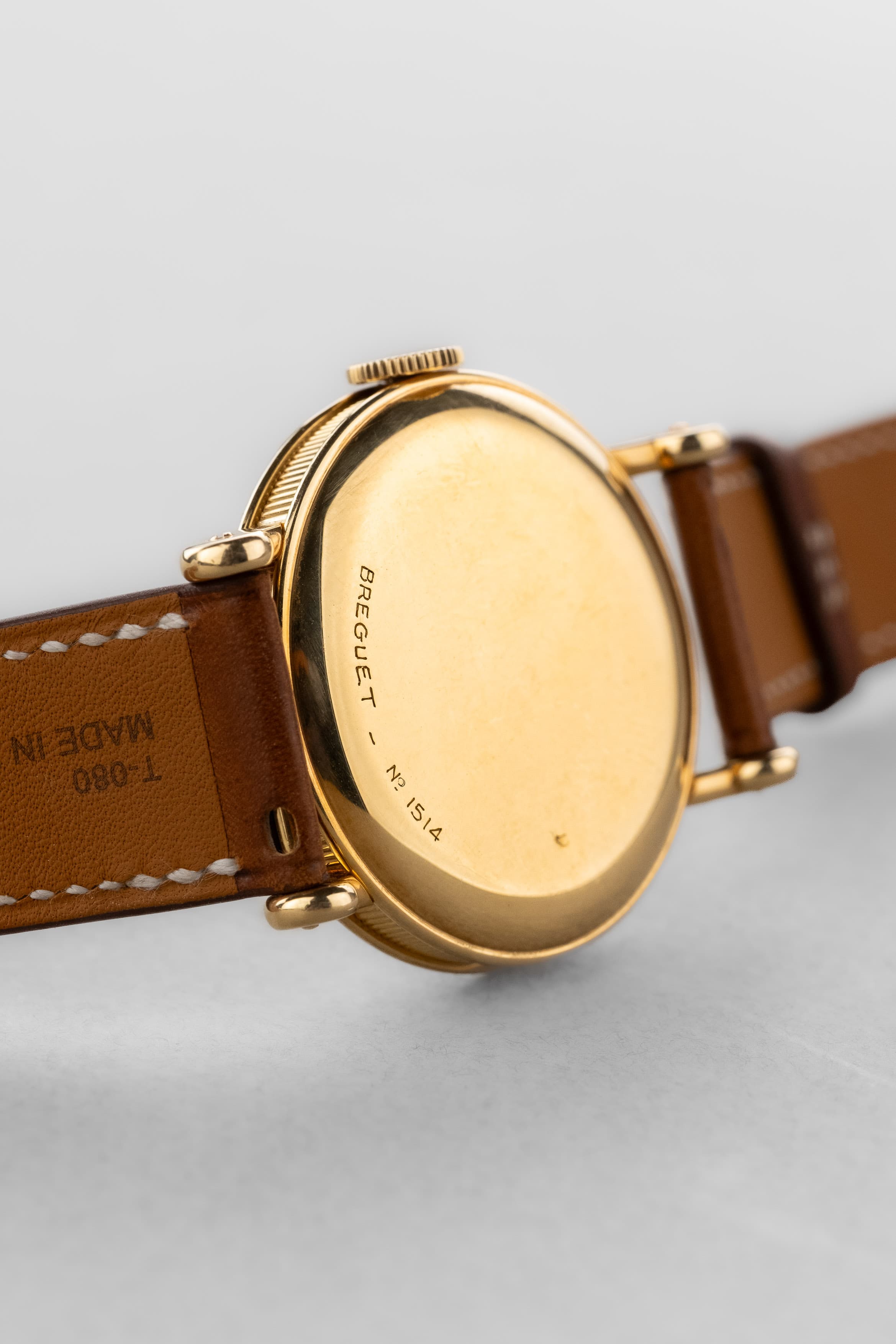 8TCB 非凡 Breguet「Empire」黃金腕錶,1957 年售出 - 背面