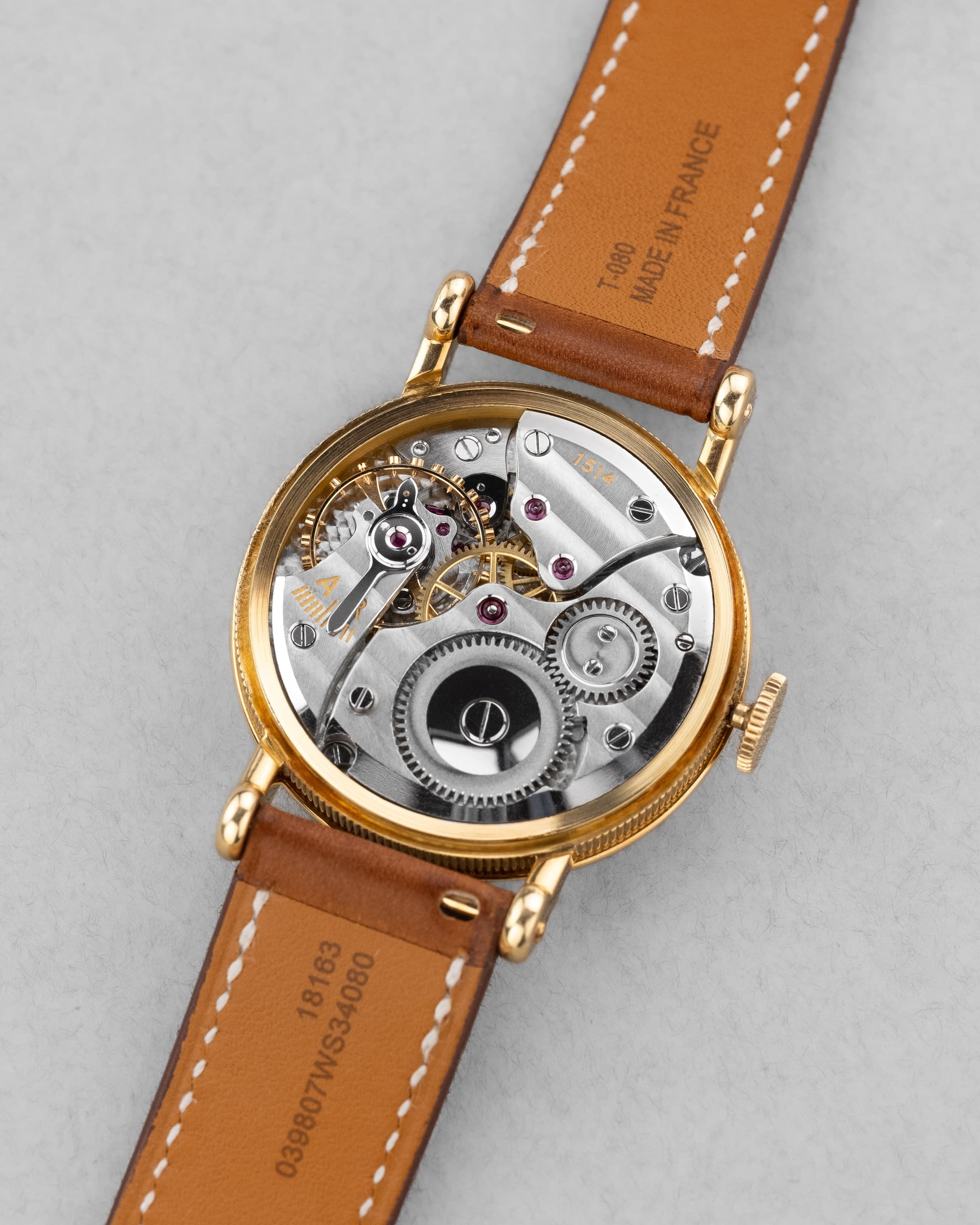 8TCB Extraordinaire Breguet « Empire » en or jaune, vendue en 1957 - Movement