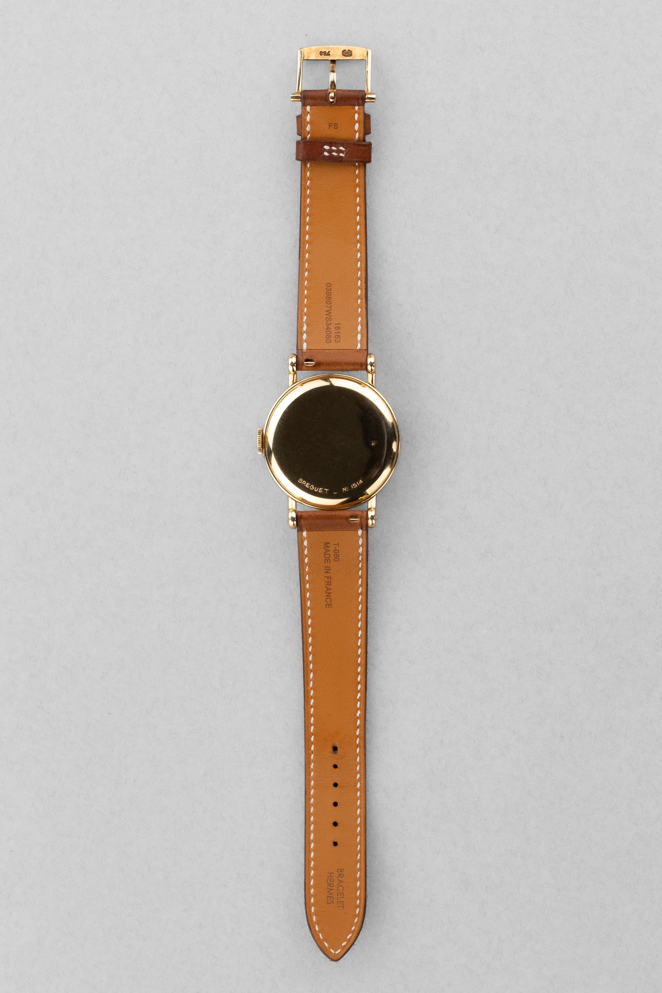 8TCB 非凡 Breguet「Empire」黃金腕錶,1957 年售出 - 整體圖