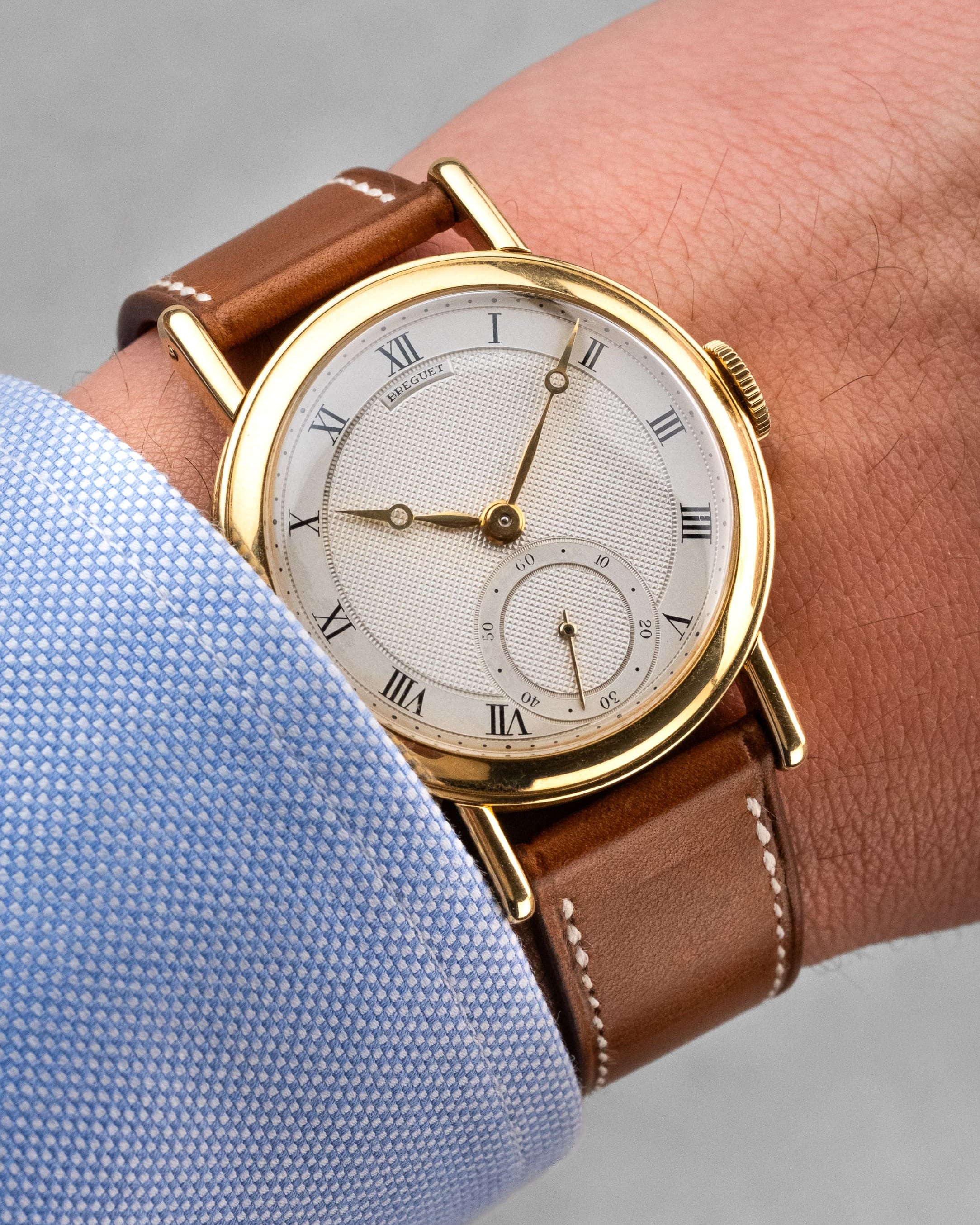 8TCB Extraordinaire Breguet « Empire » en or jaune, vendue en 1957 - Wristshot