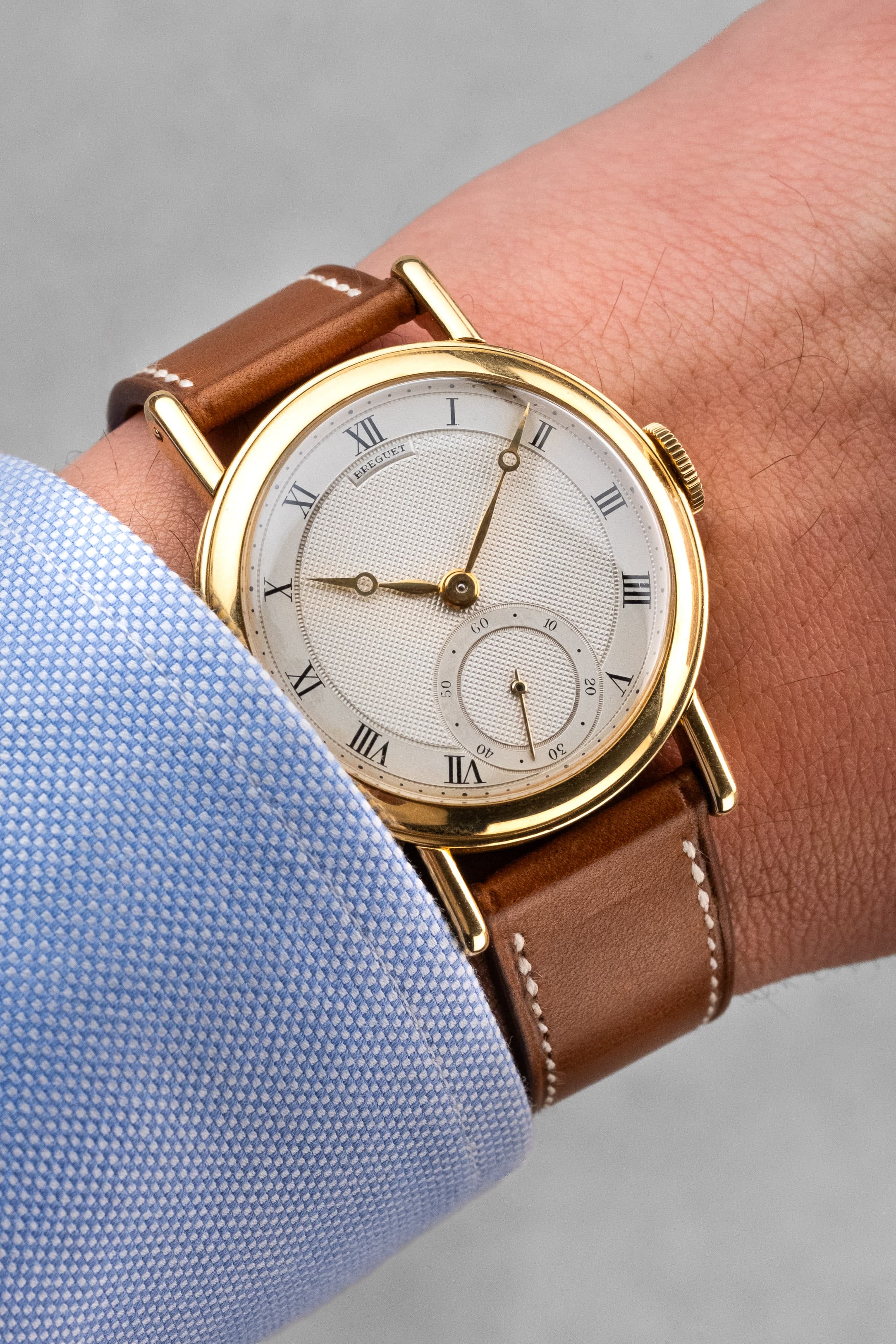 8TCB 非凡 Breguet「Empire」黃金腕錶,1957 年售出 - 上手照