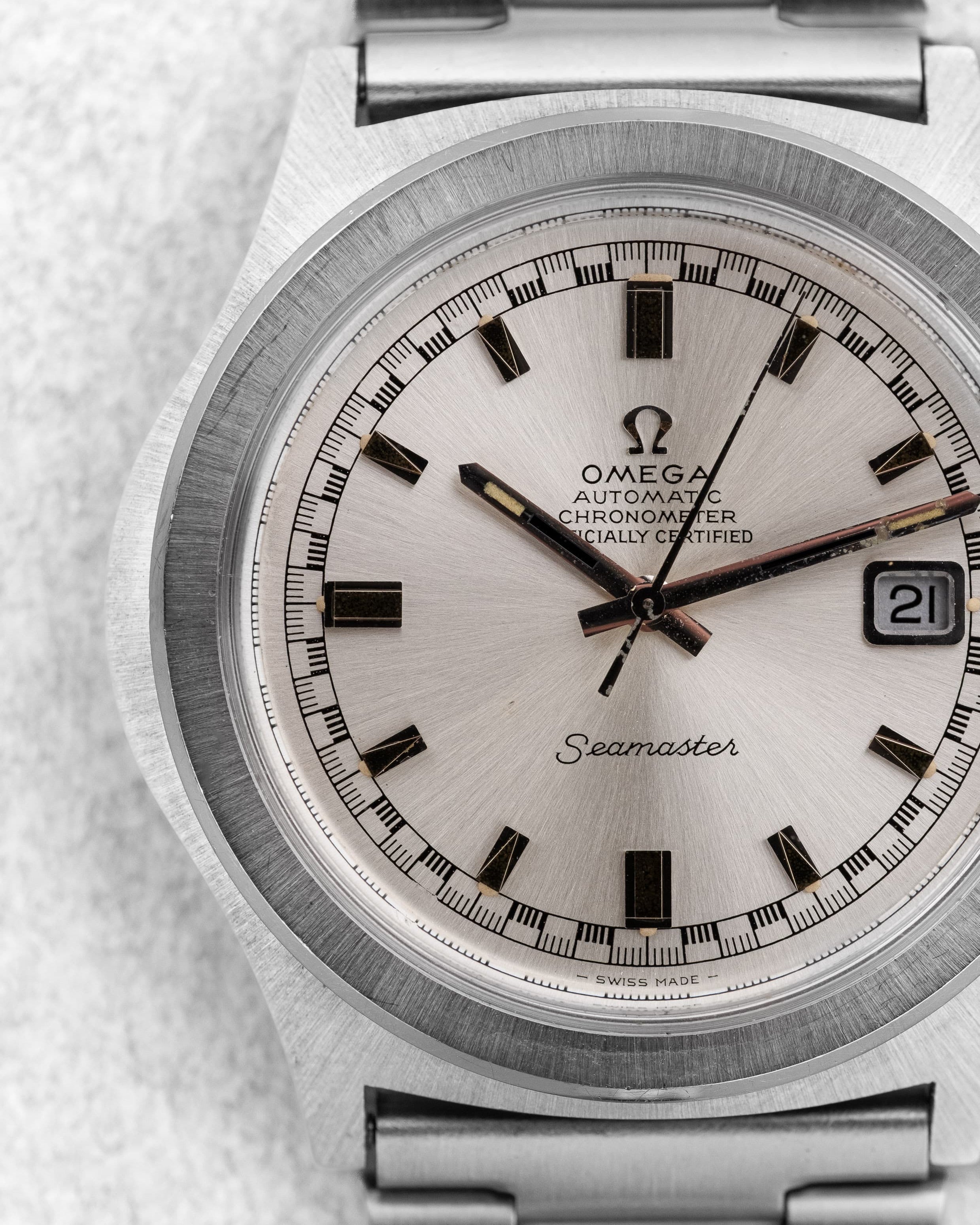 RZY8 Rare Omega Seamaster réf. 168.050 « Jumbo » Chronomètre de 1970 – Parfait état - Dial