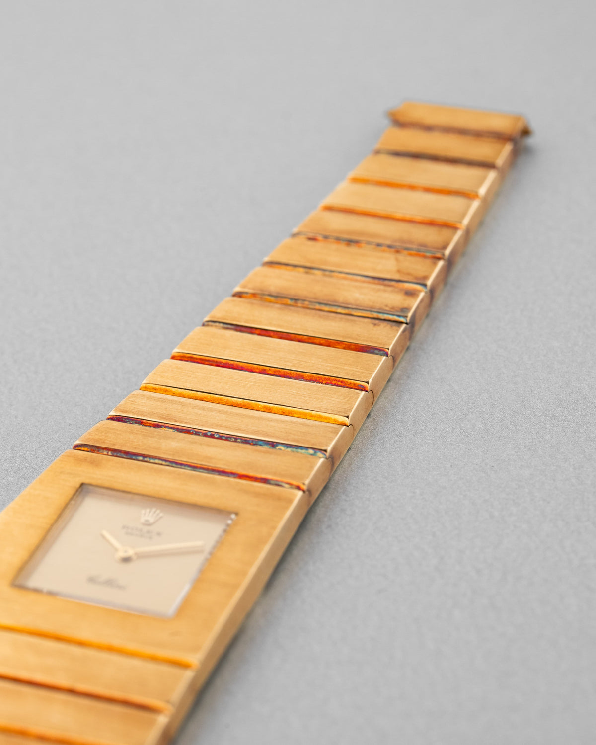 9F79 Exceptionnelle Rolex King Midas/Cellini en or jaune, réf. 9630, de 1963 – La 1ère MIDAS - Bracelet Front