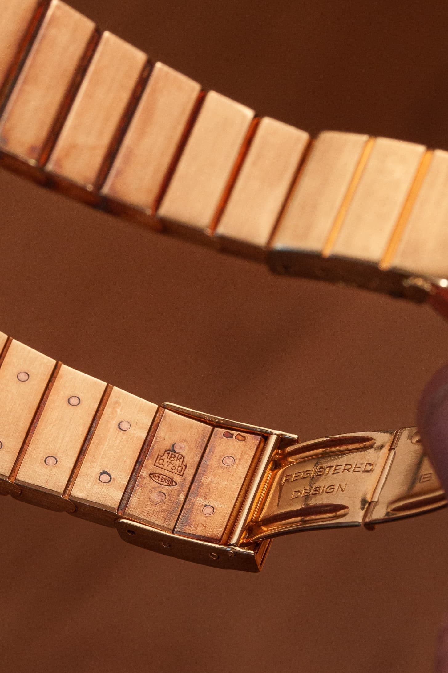 9F79 卓越したRolex King Midas/Cellini イエローゴールド製、ref. 9630、1963年 – 初代MIDAS - バックル内側