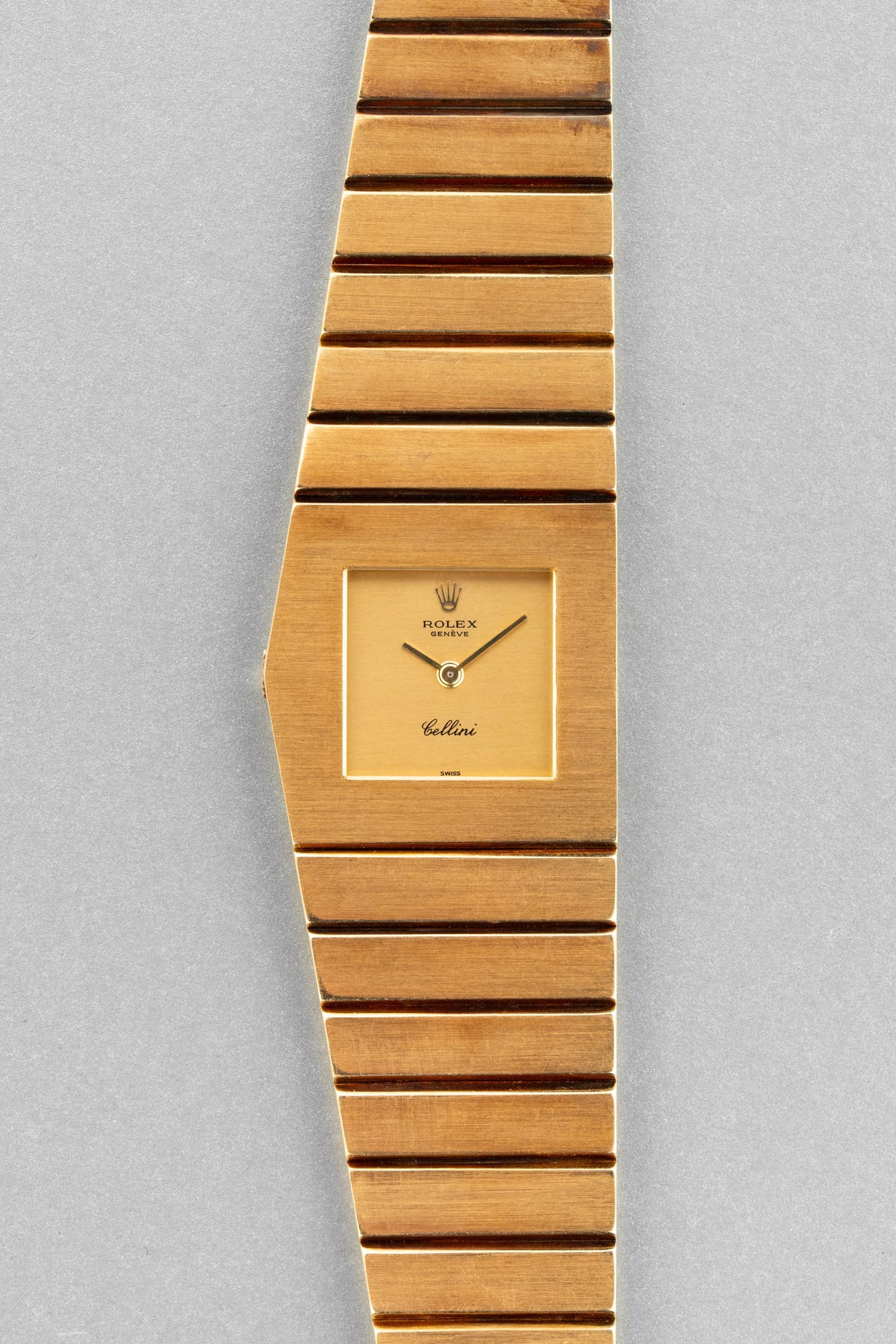 9F79 卓越した Rolex King Midas/Cellini イエローゴールド製、ref. 9630、1963年 – 初代 MIDAS - 正面