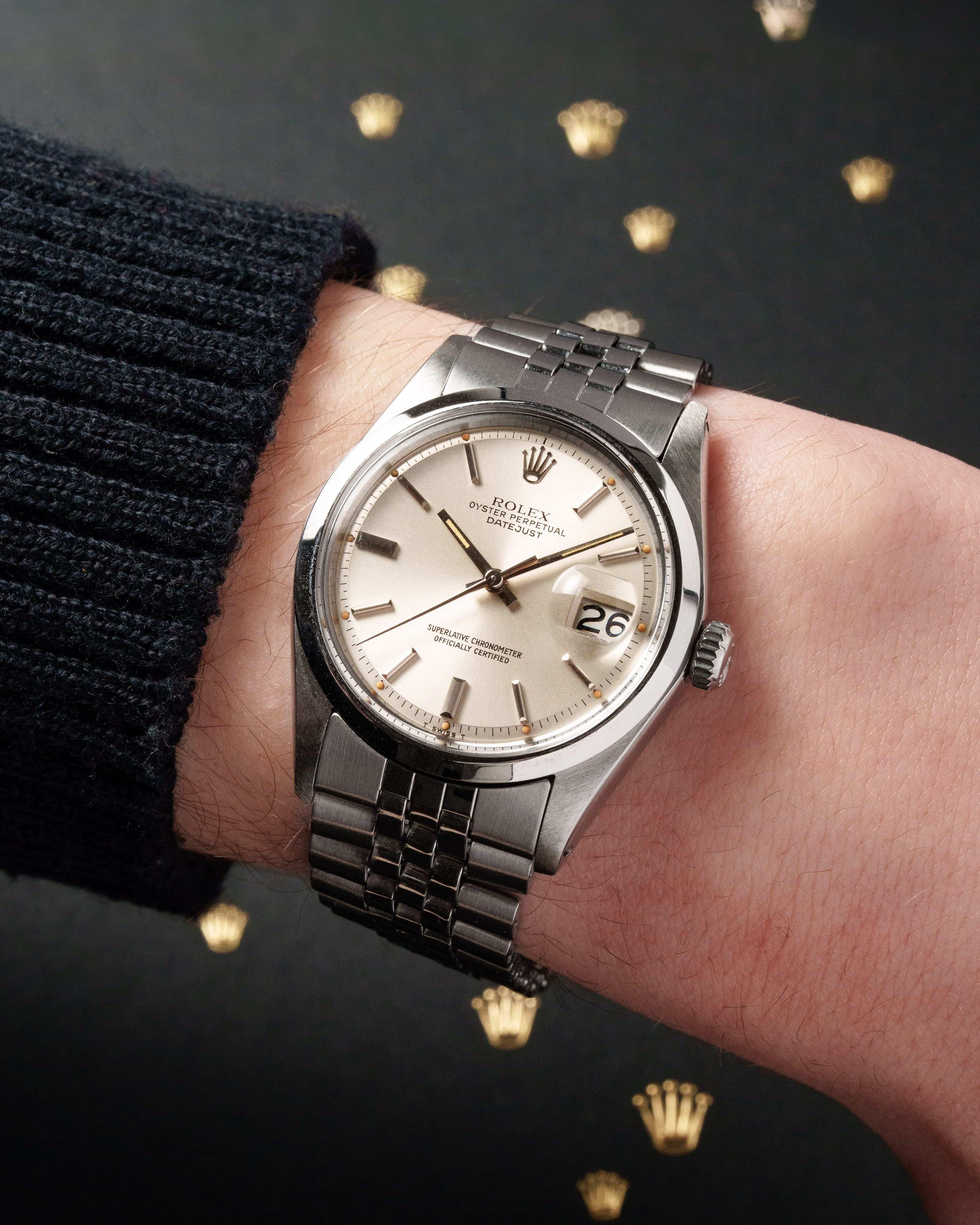 ADZN Rolex Datejust réf. 1600 en acier de 1975 – Cadran « Silver » - Wristshot
