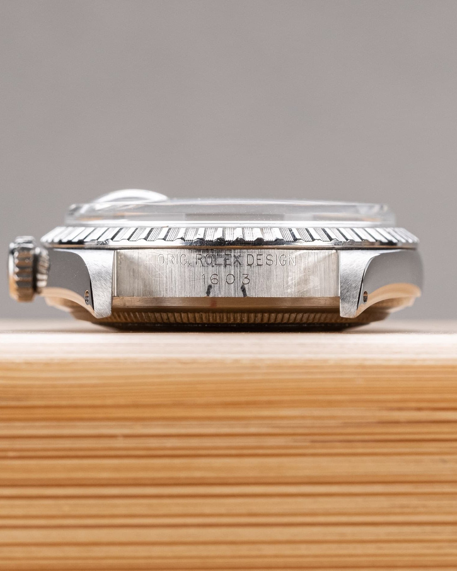 AT4P Rolex Datejust 1603 « Sigma » Silver de 1975 - Lugs - Reference