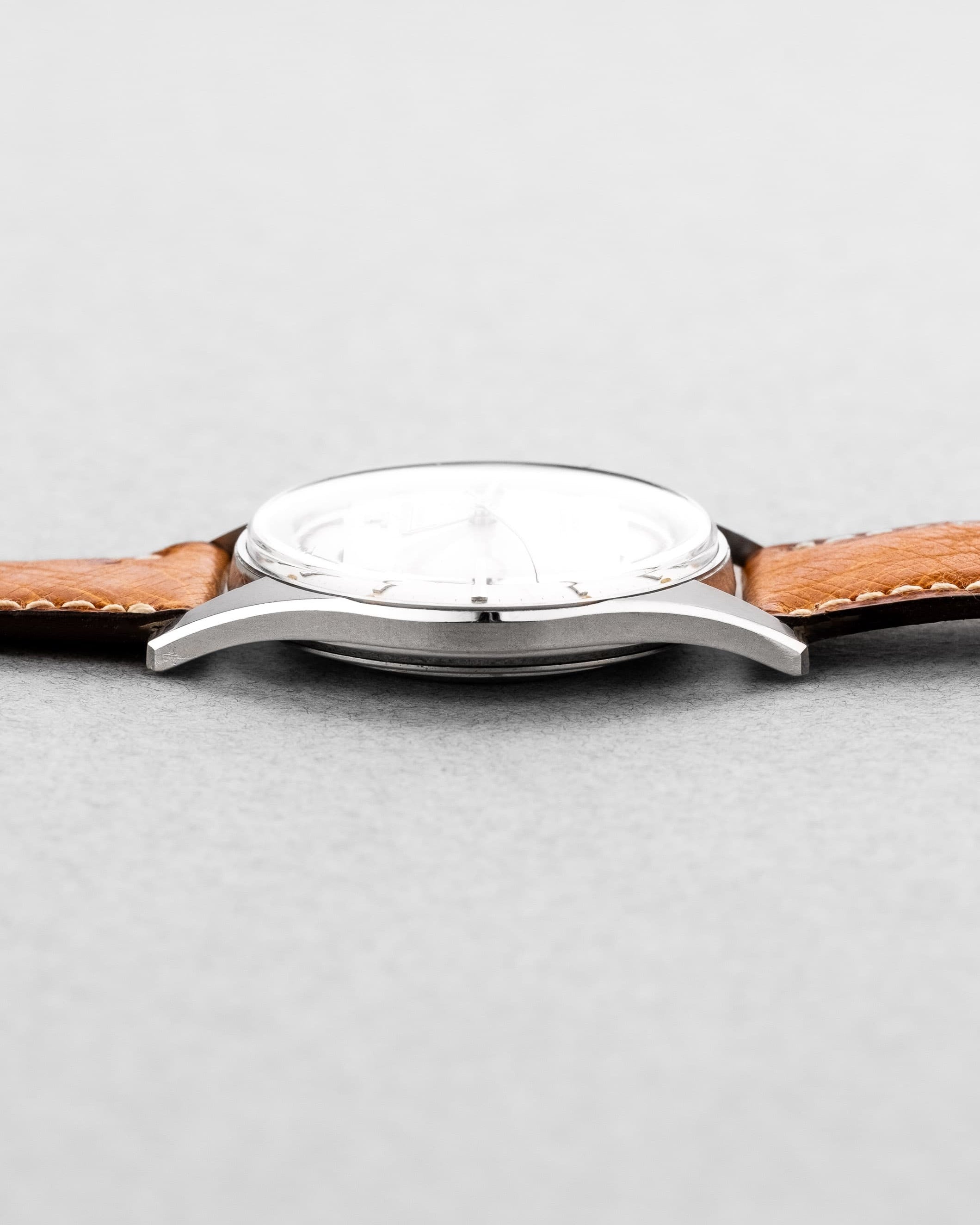 AY2Y-s4 Exceptionnelle Jaeger-LeCoultre Chronomètre Geomatic E399 en acier, circa 1962 – Jamais polie - Right side