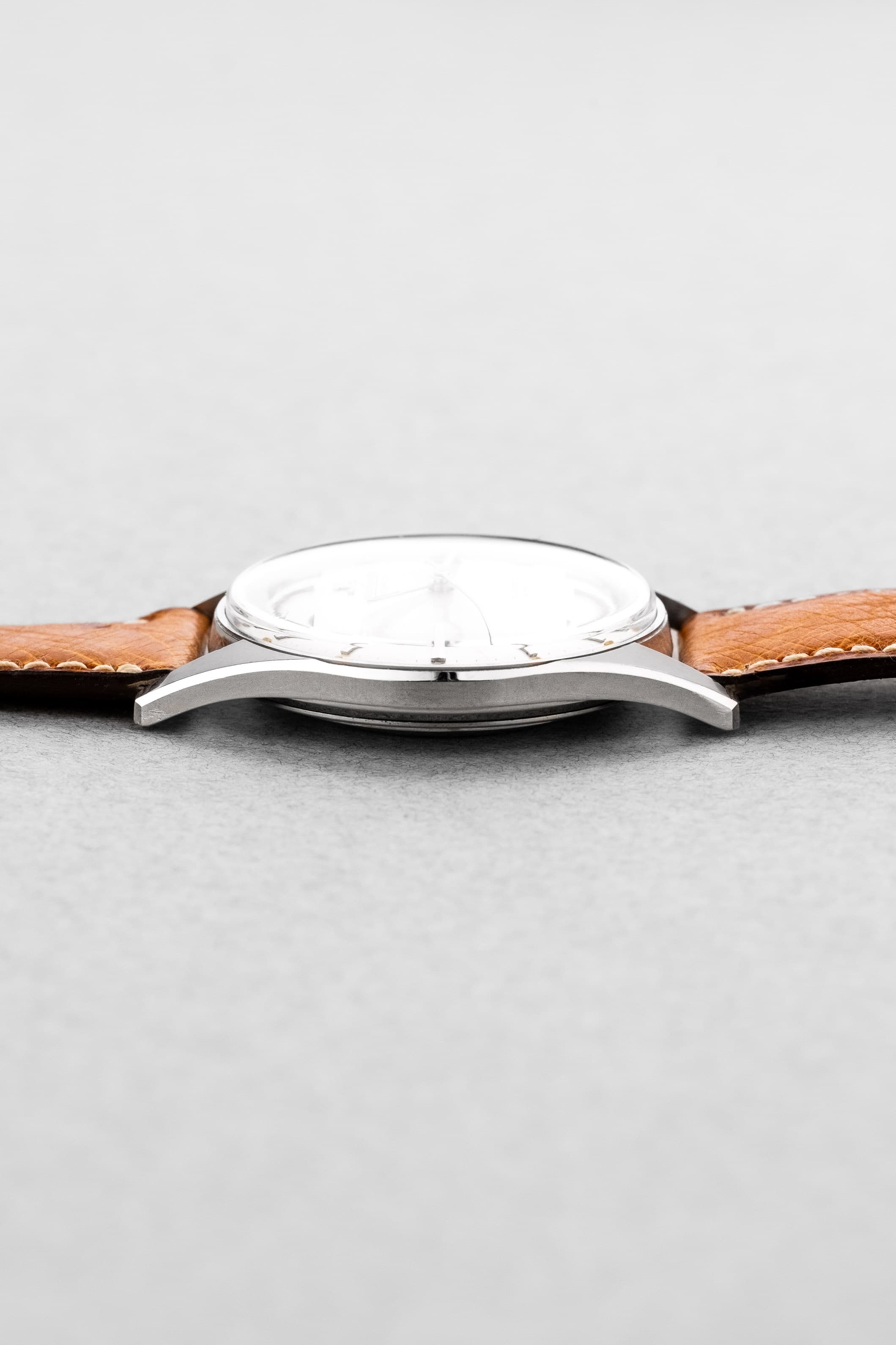 AY2Y-s4 Exceptionnelle Jaeger-LeCoultre Chronomètre Geomatic E399 en acier, circa 1962 – Jamais polie - Right side