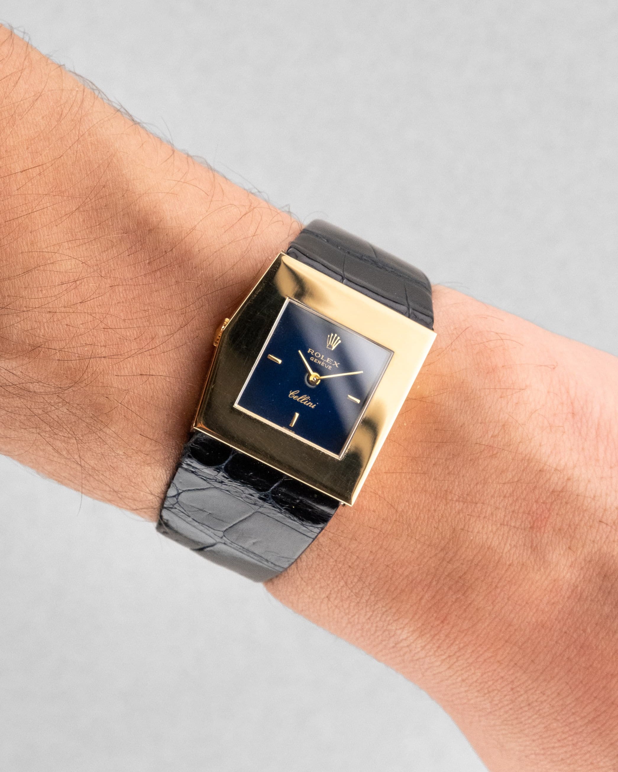 BSPW Superbe et Rare Rolex Cellini/Midas réf. 5072 en or jaune et cadran bleu de 1981 – 100% d'origine - Wristshot