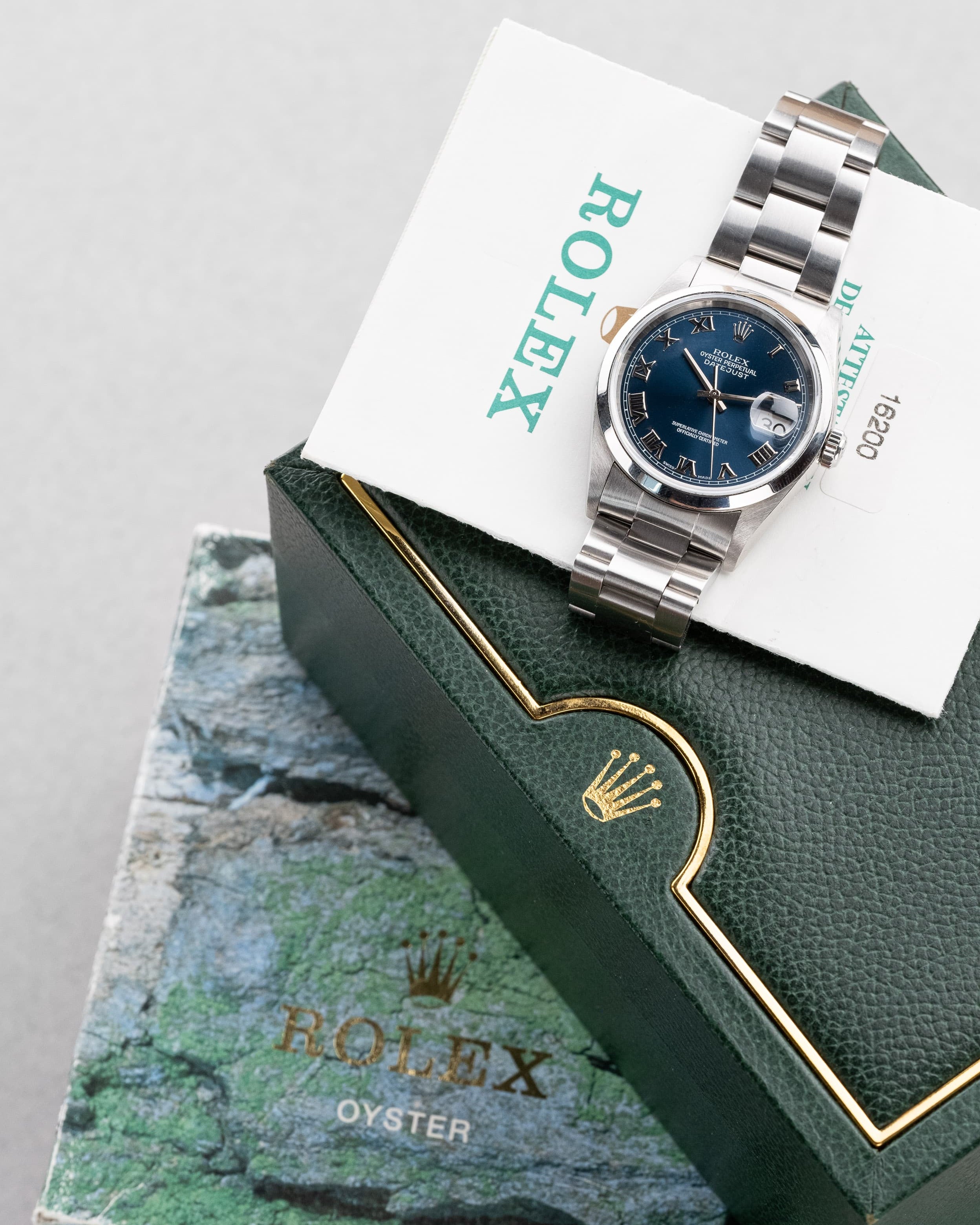 BZFY Rolex Datejust 16200 Bleue de 2002 – Full Set - Set