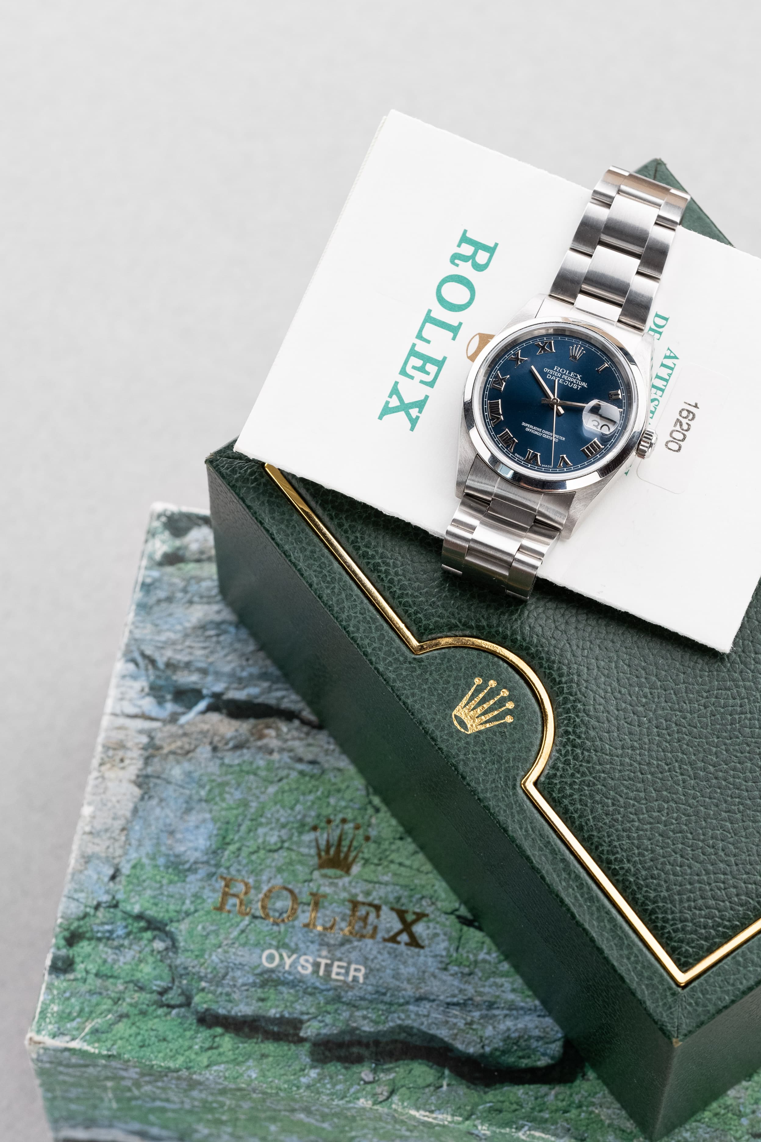 BZFY Rolex Datejust 16200 Bleue de 2002 – Full Set - Set