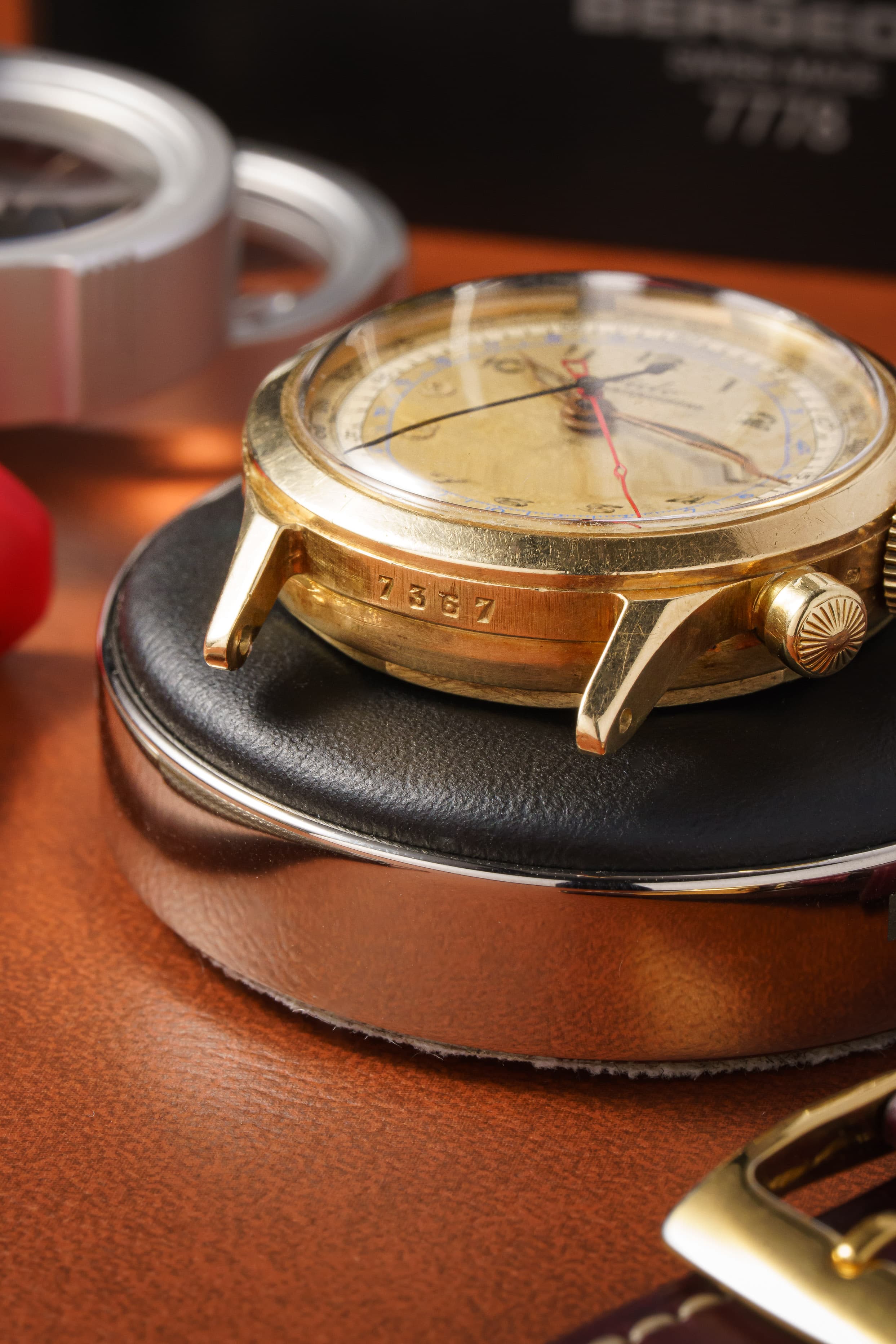 C9AB 極めて稀少なMido Multi-Centerchrono 14金無垢製、1945年頃 - ラグ - シリアル