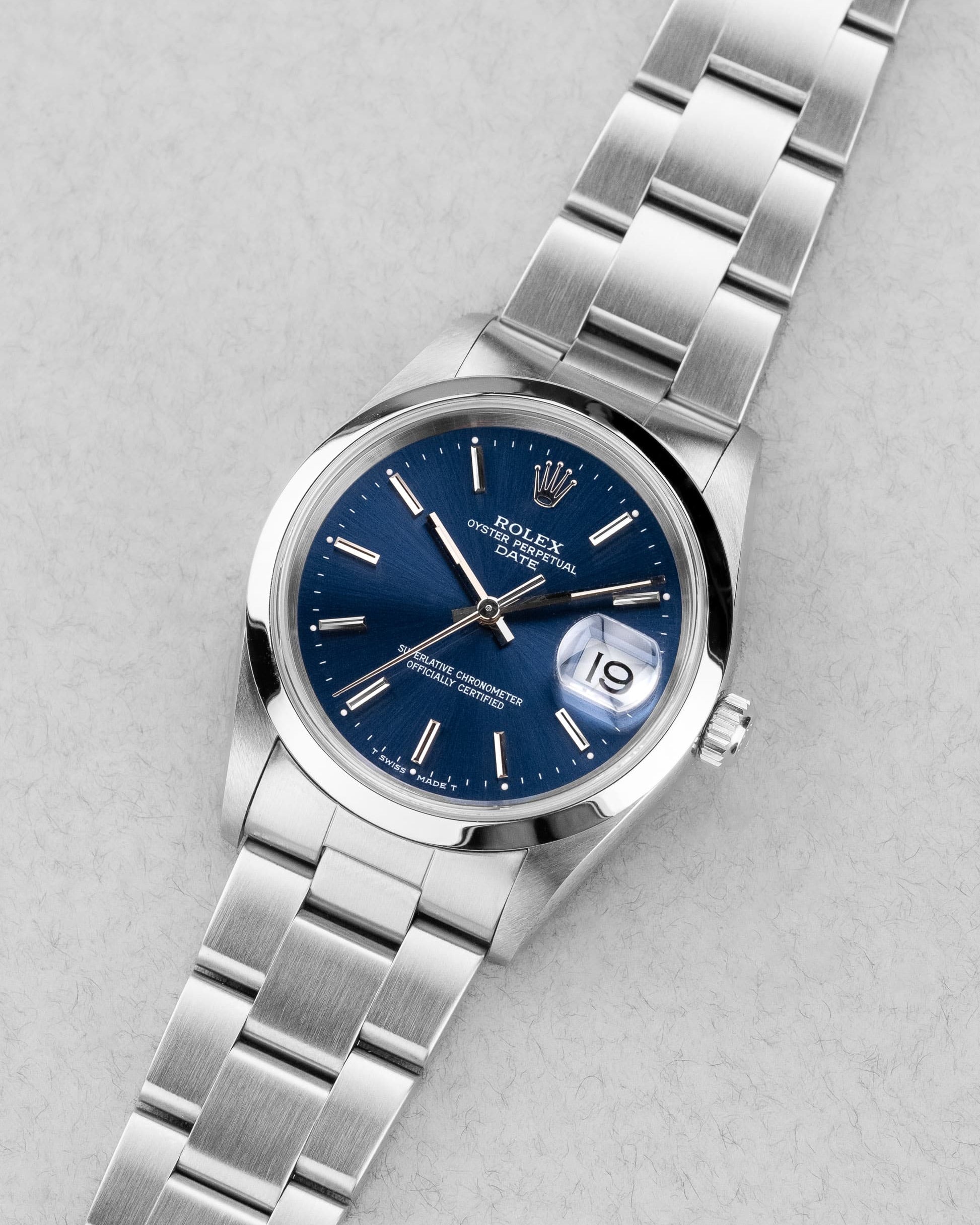CYNX-K8 Rolex Oyster Perpetual Date 15200 de 1995-1996 – Cadran bleu - Three Quarters
