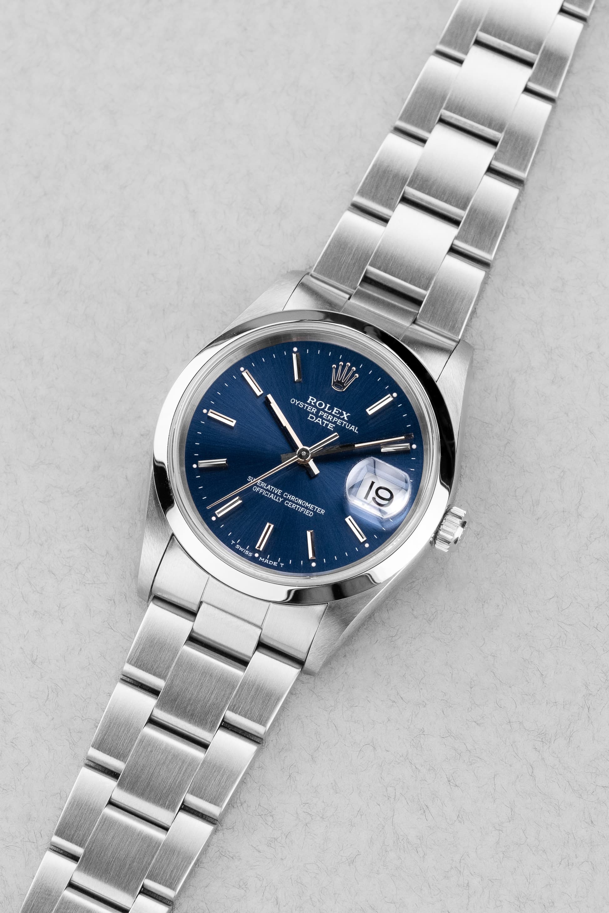 CYNX-K8 Rolex Oyster Perpetual Date 15200 de 1995-1996 – Cadran bleu - Three Quarters