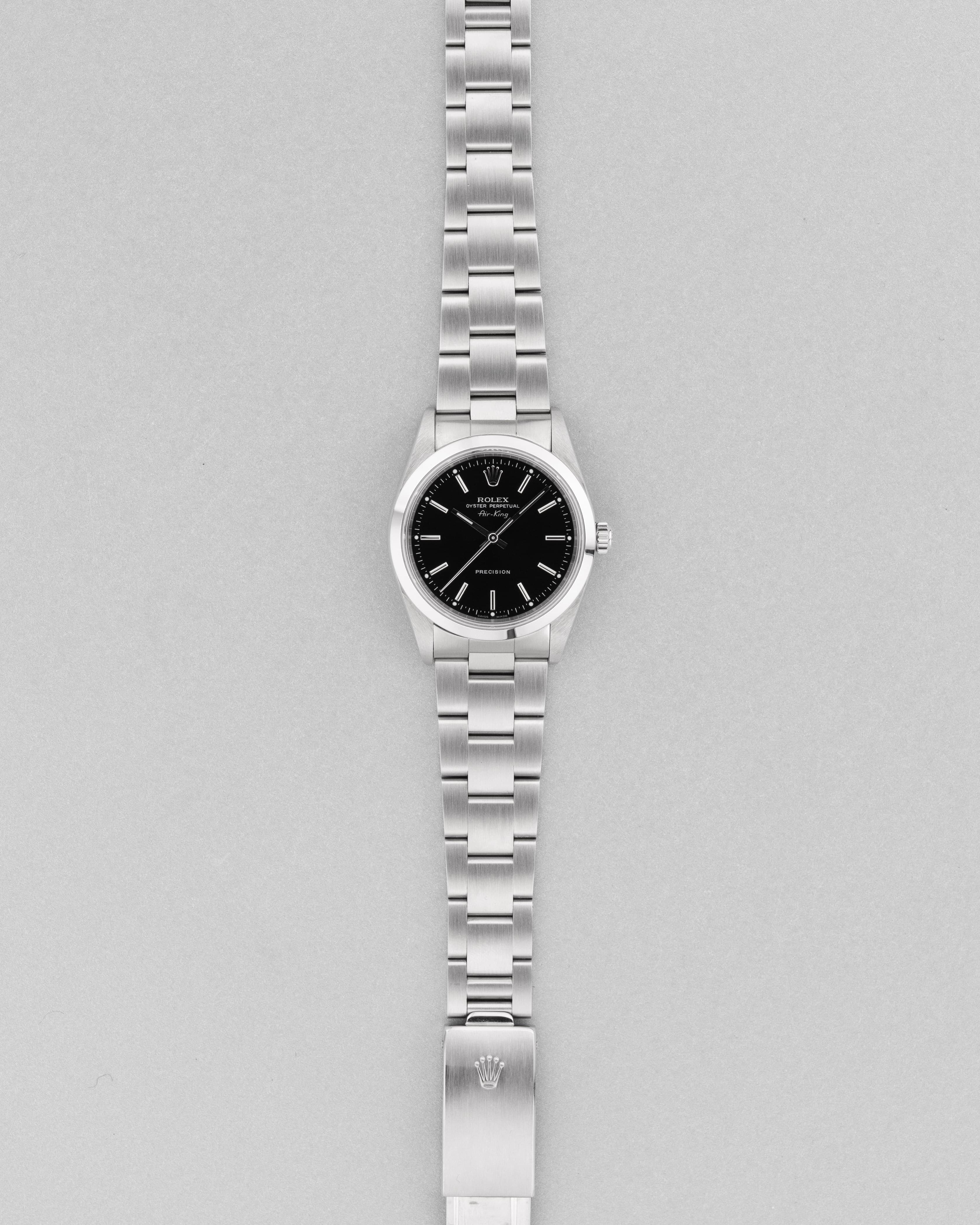 CYXZ Rolex Air-King ref. 14000 del 2005 – Quadrante nero - Panoramica