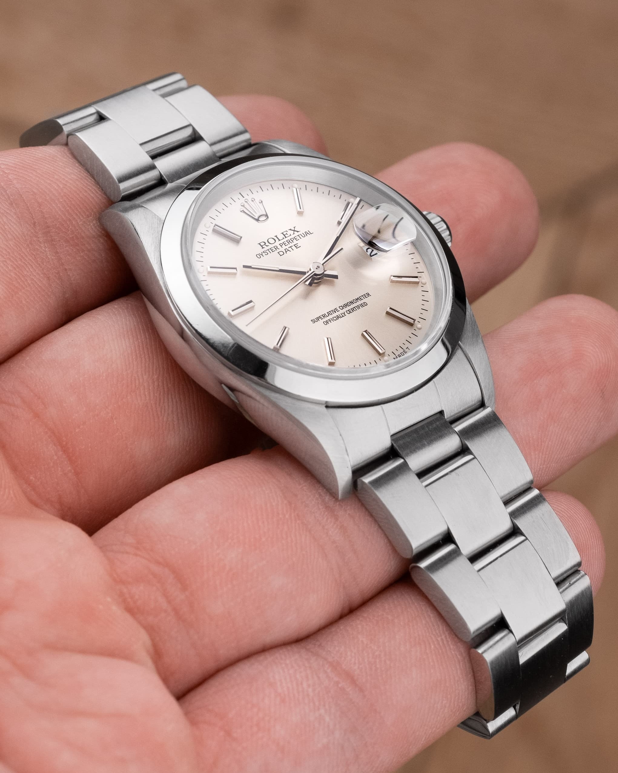 D5XS Rolex Oyster Perpetual Date réf. 15200 de 2000 – Cadran « Silver » - Feature