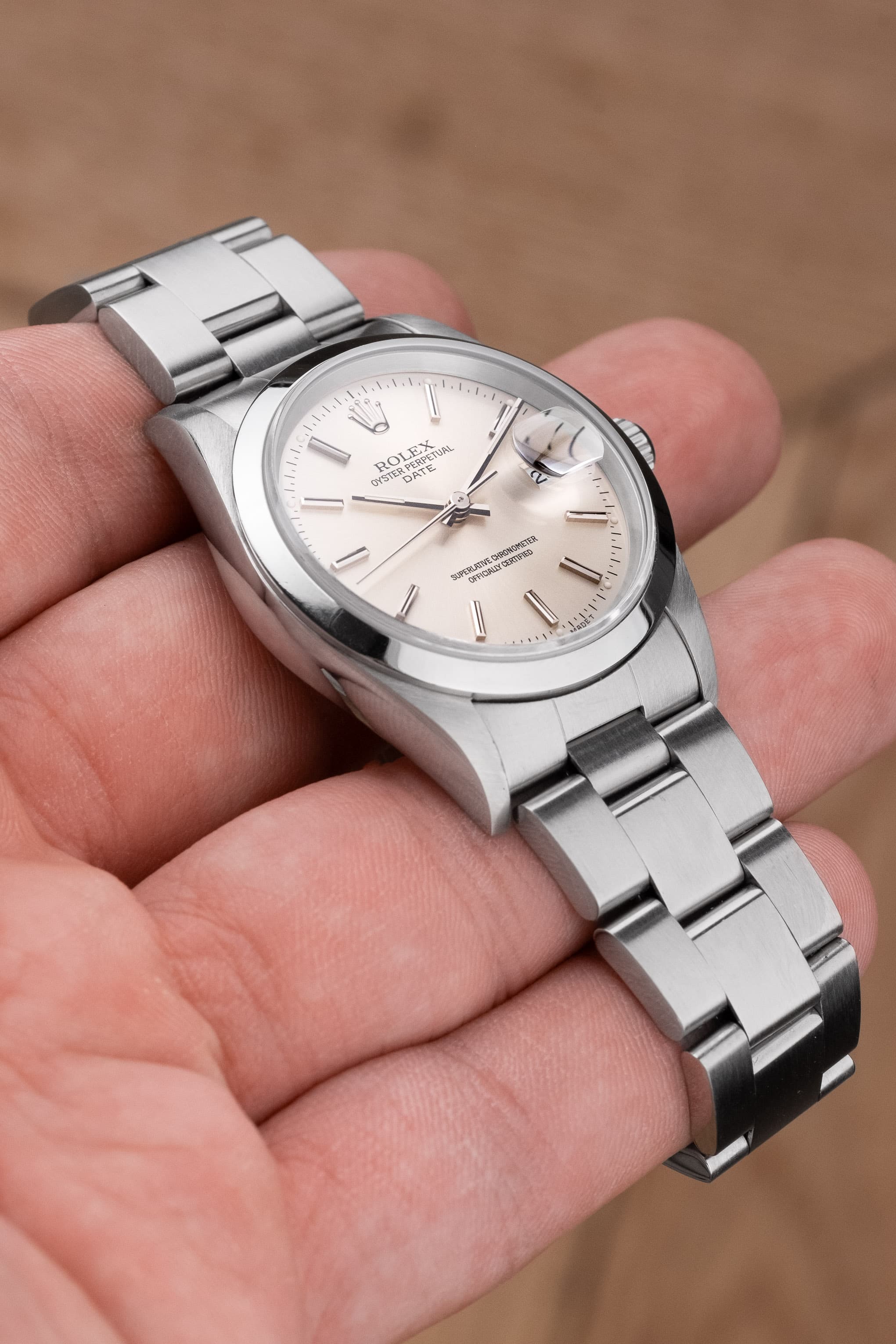 D5XS Rolex Oyster Perpetual Date réf. 15200 de 2000 – Cadran « Silver » - Feature