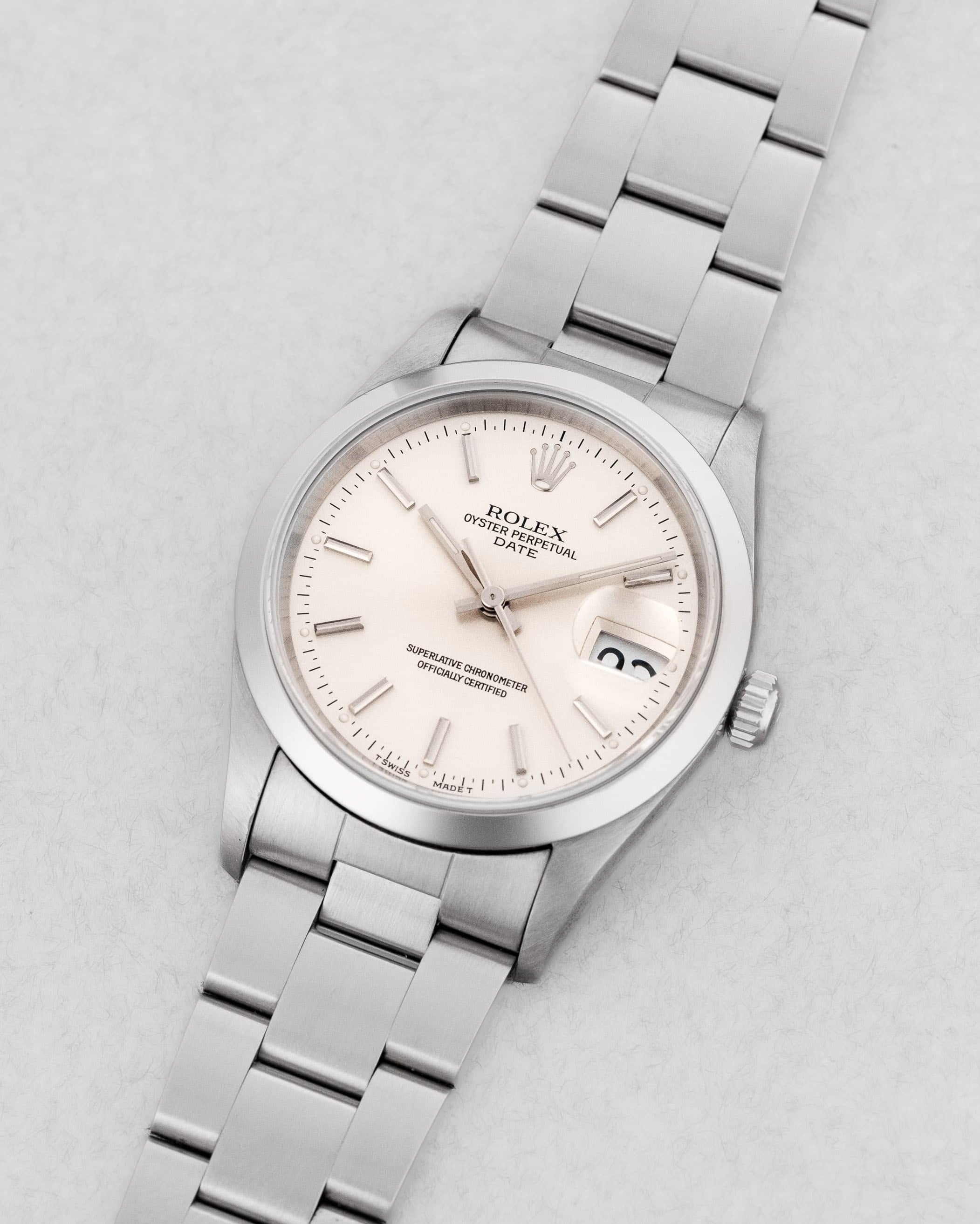 D5XS Rolex Oyster Perpetual Date réf. 15200 de 2000 – Cadran « Silver » - Three Quarters