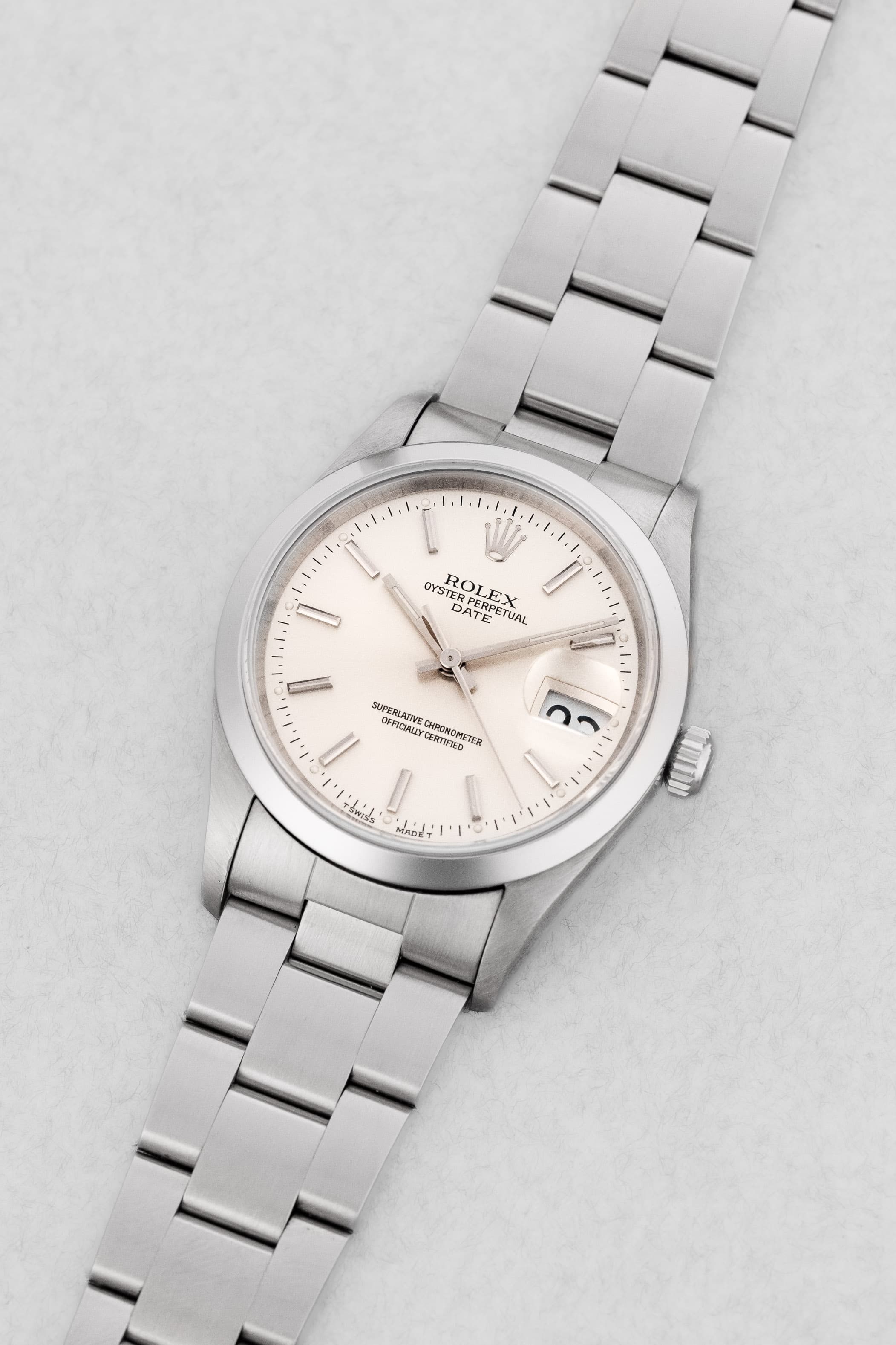 D5XS Rolex Oyster Perpetual Date réf. 15200 de 2000 – Cadran « Silver » - Three Quarters