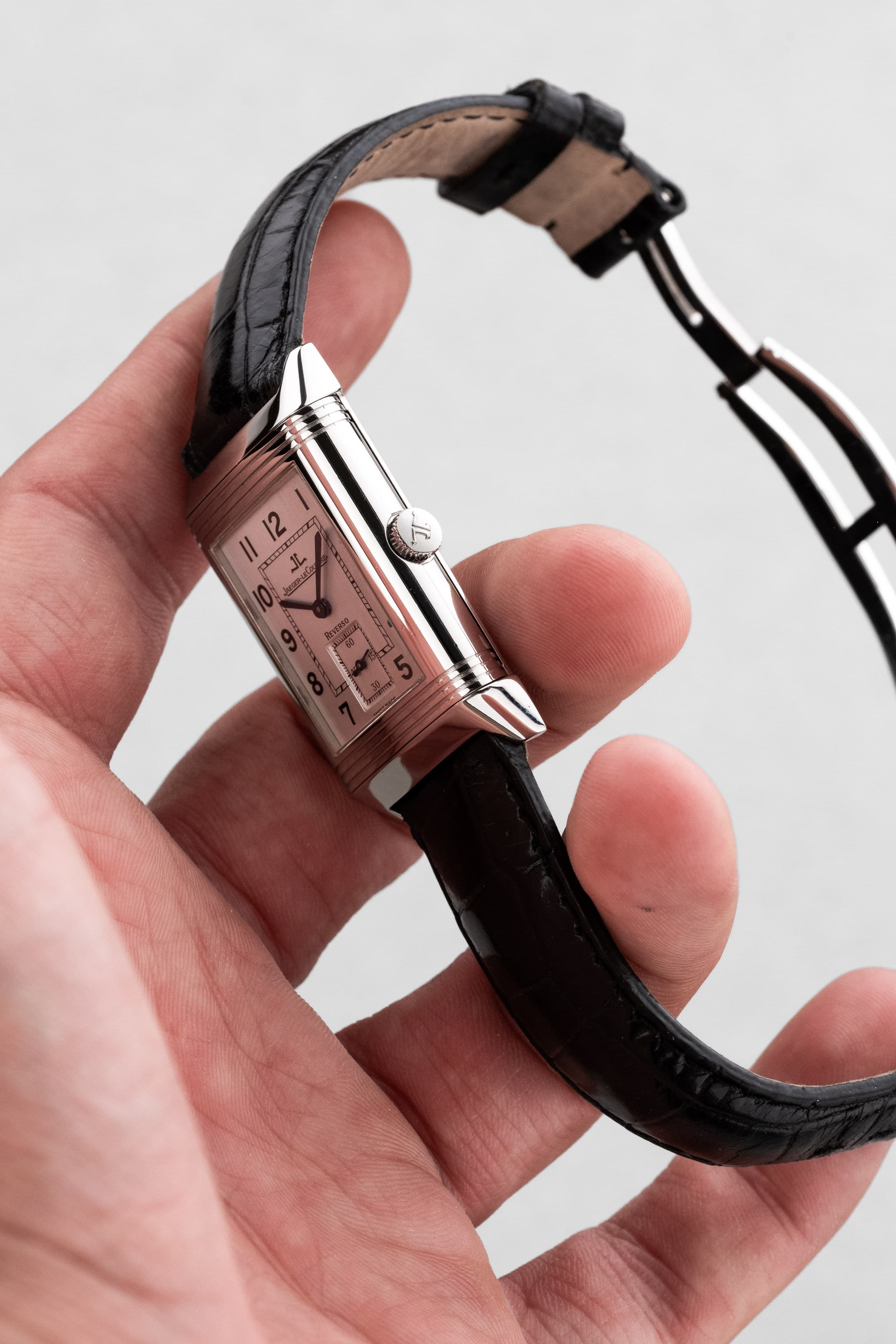 D9CS-QU Jaeger-LeCoultre Reverso « Grande Taille » en acier, réf. 270.8.62/Q2708410 - Right side